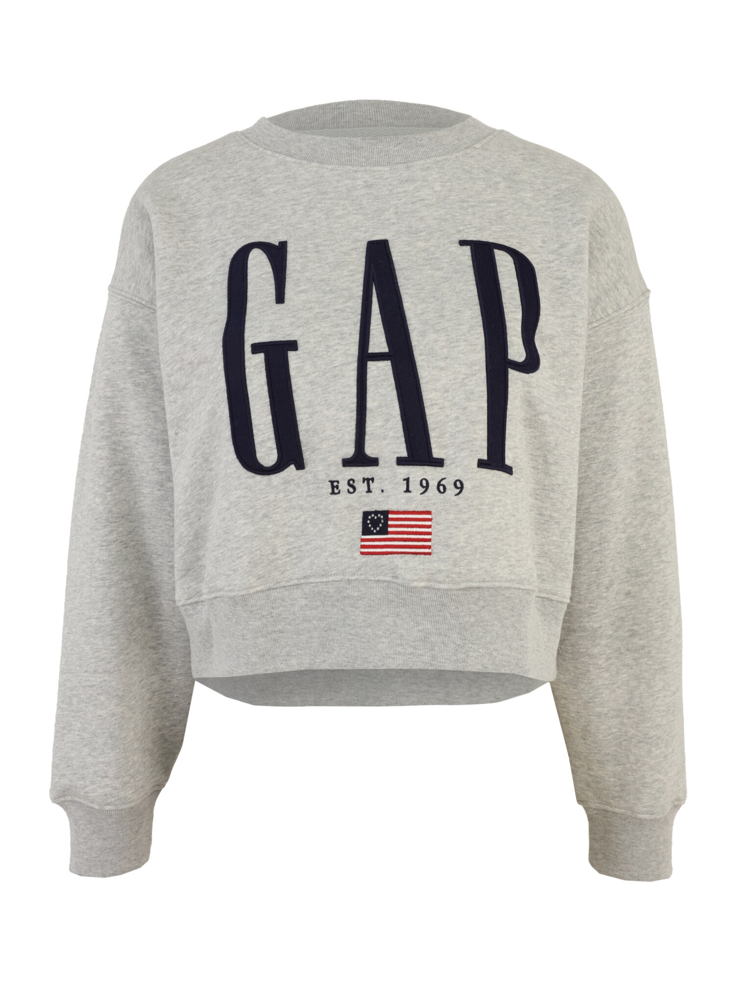 Gap Tall Bluză de molton  bleumarin / gri deschis