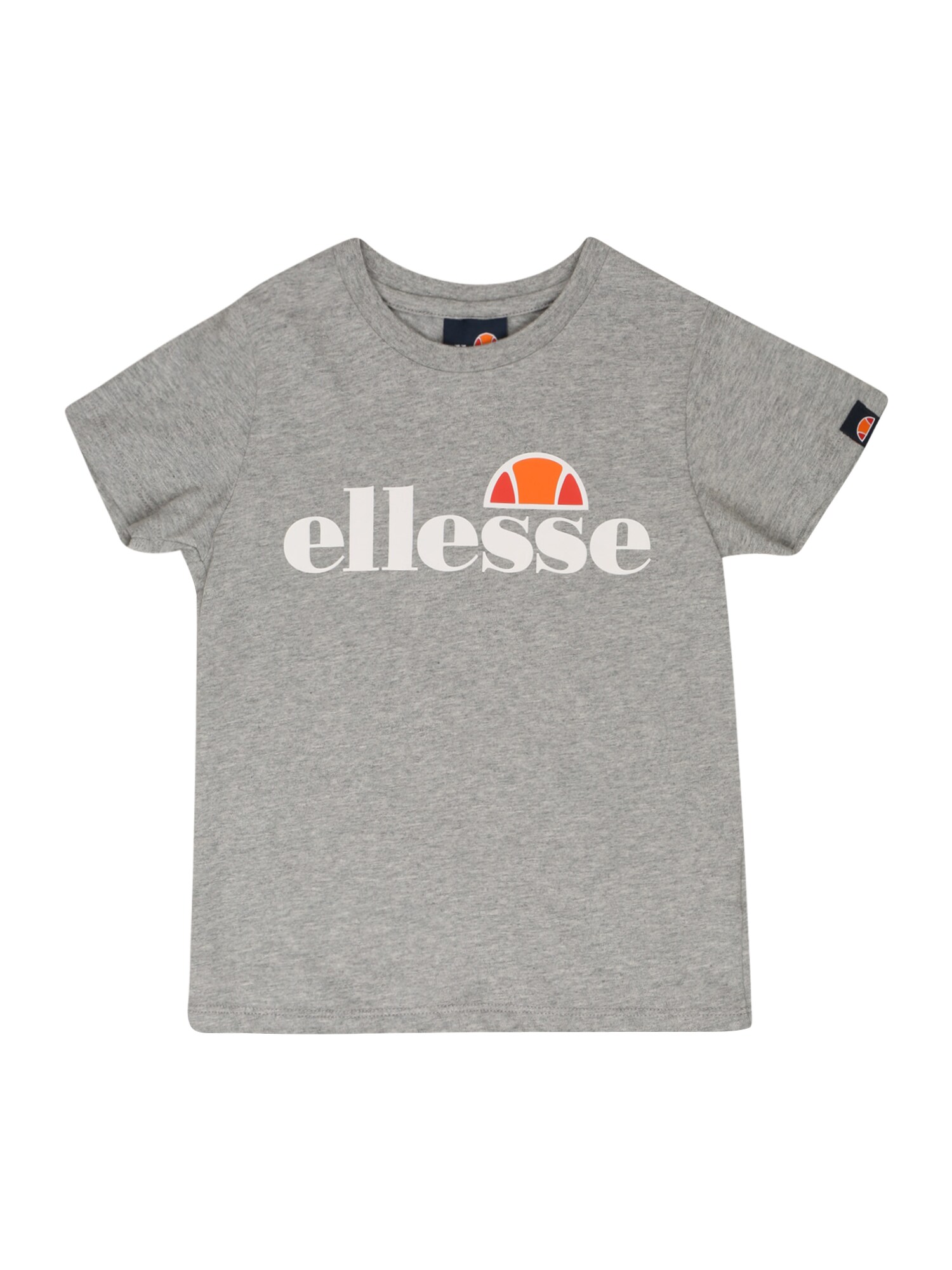 ELLESSE Marškinėliai 'Malia'  margai pilka / balta / oranžinė / raudona