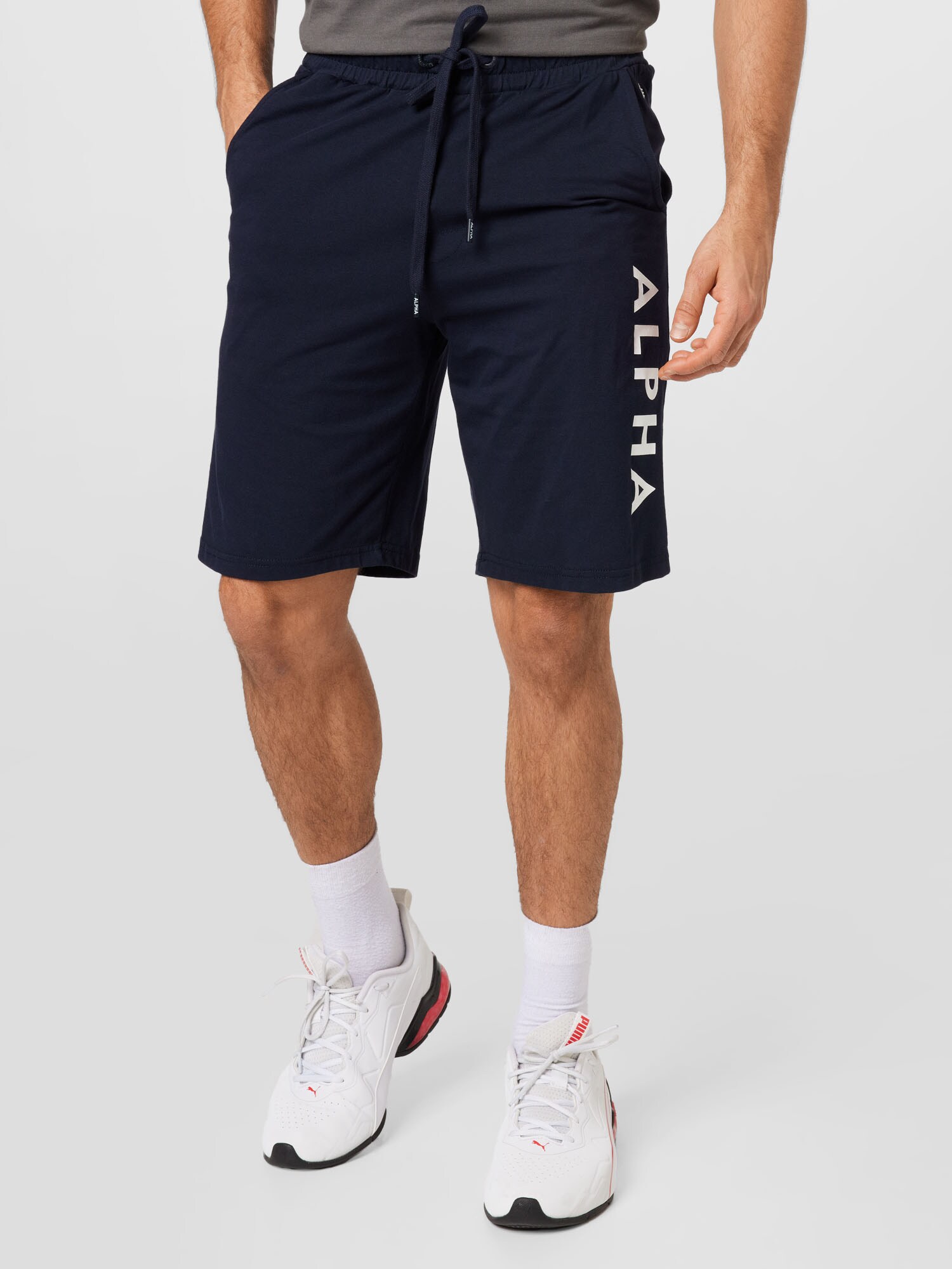 ALPHA INDUSTRIES Nadrág  tengerészkék / fehér termék 2. képe