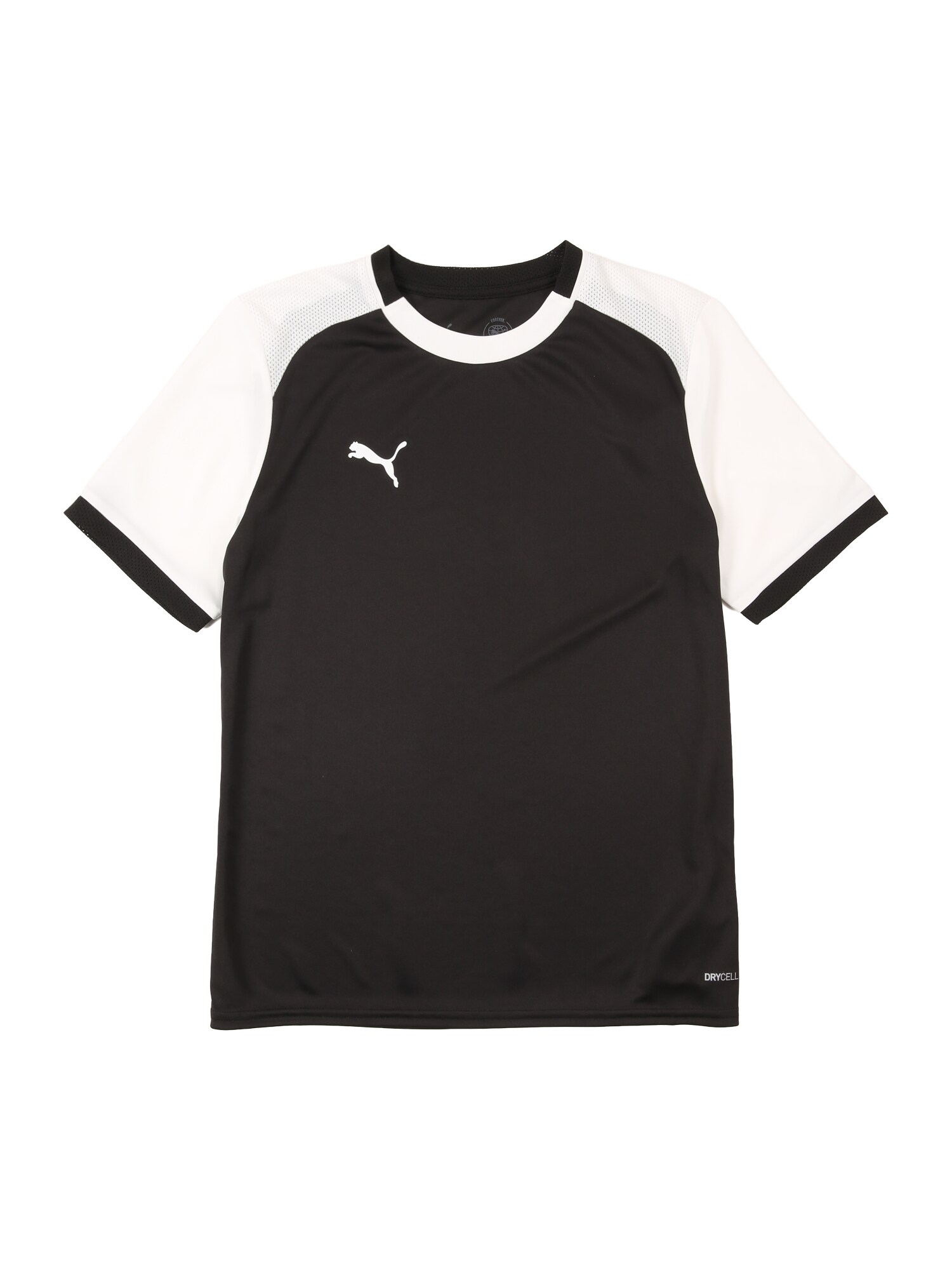 PUMA Funkčné tričko  čierna / biela