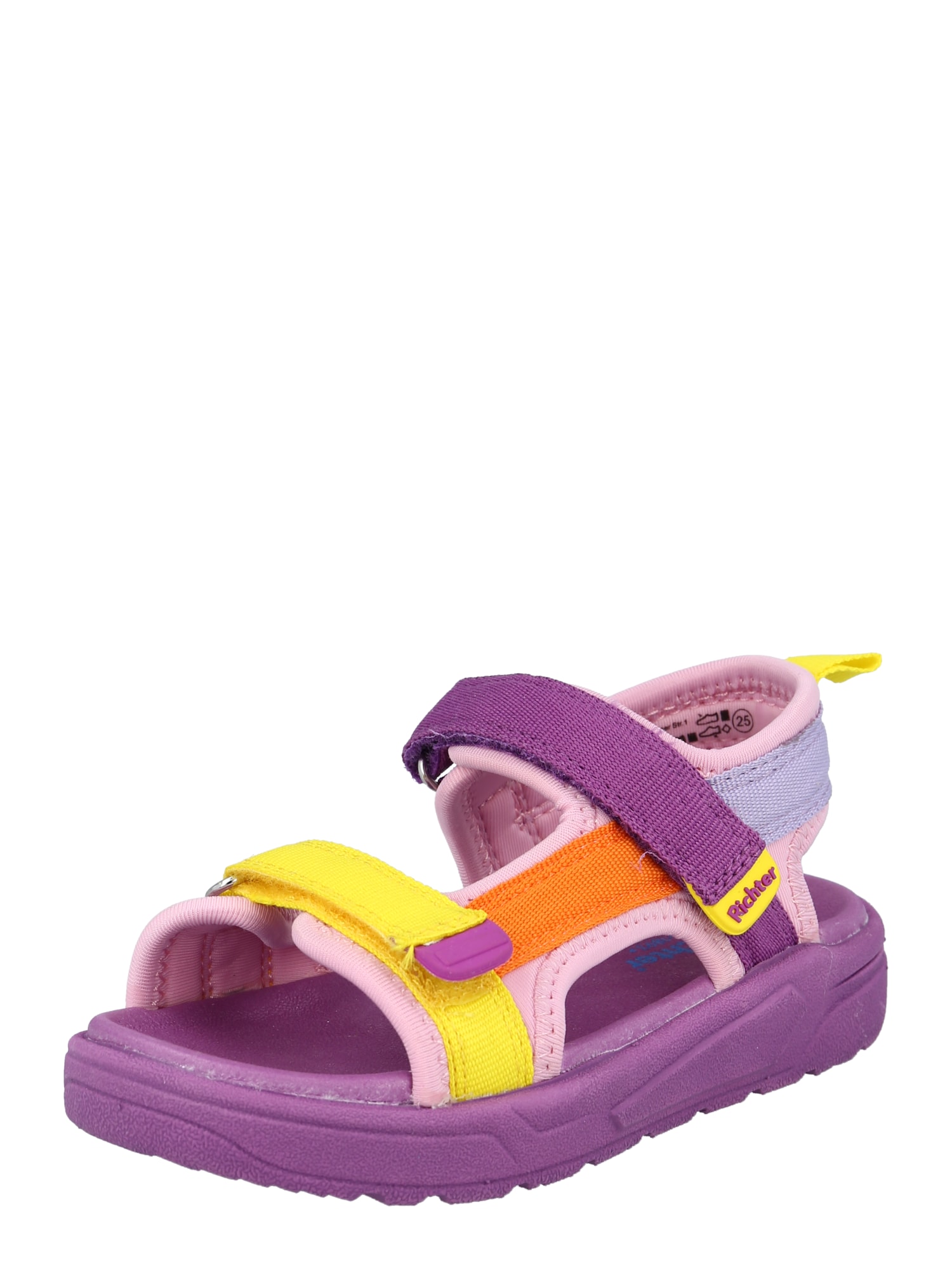 RICHTER Sandalai rožinė / tamsiai violetinė / geltona / oranžinė / pastelinė violetinė