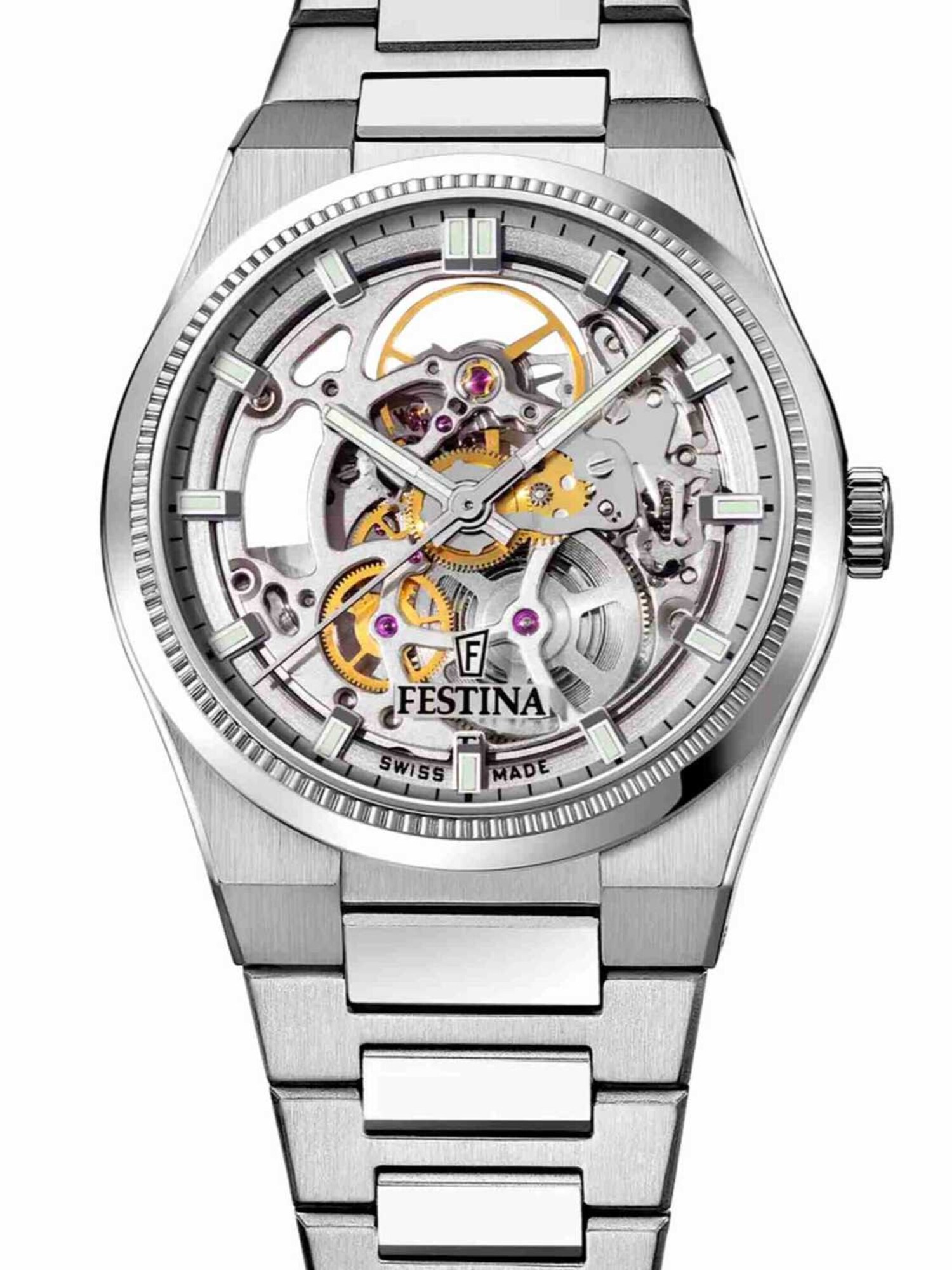 FESTINA Reloj analógico 'Swiss Made F20069'  plata