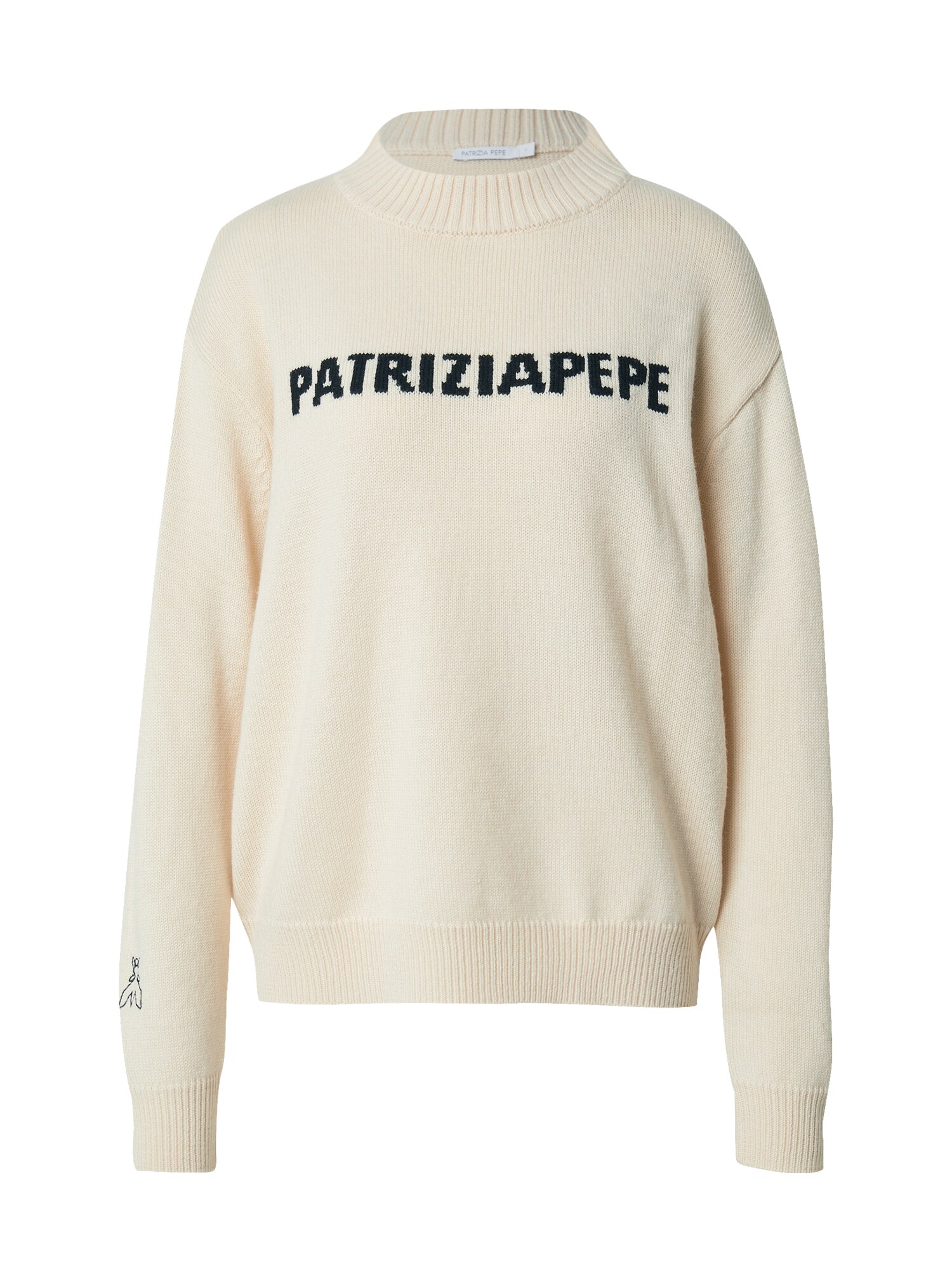 PATRIZIA PEPE Pulover  negru / alb lână
