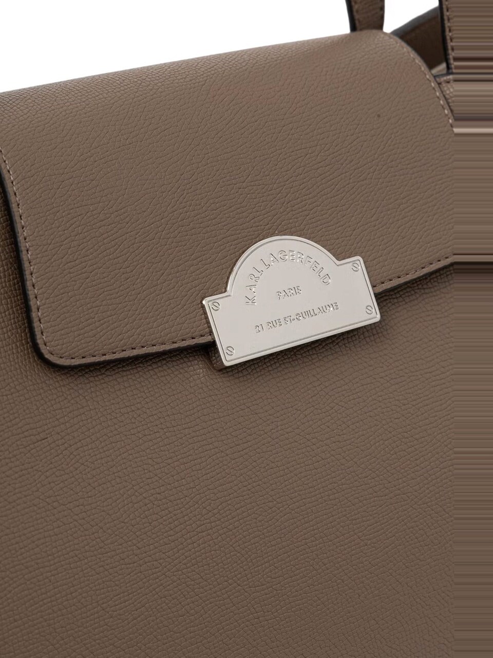 Shoppingväska 'Karl Lagerfeld Cabas Métal Taupe'