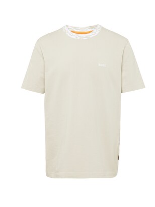 Boss Shirt ‘Te_Ocean’ Beige / Wit