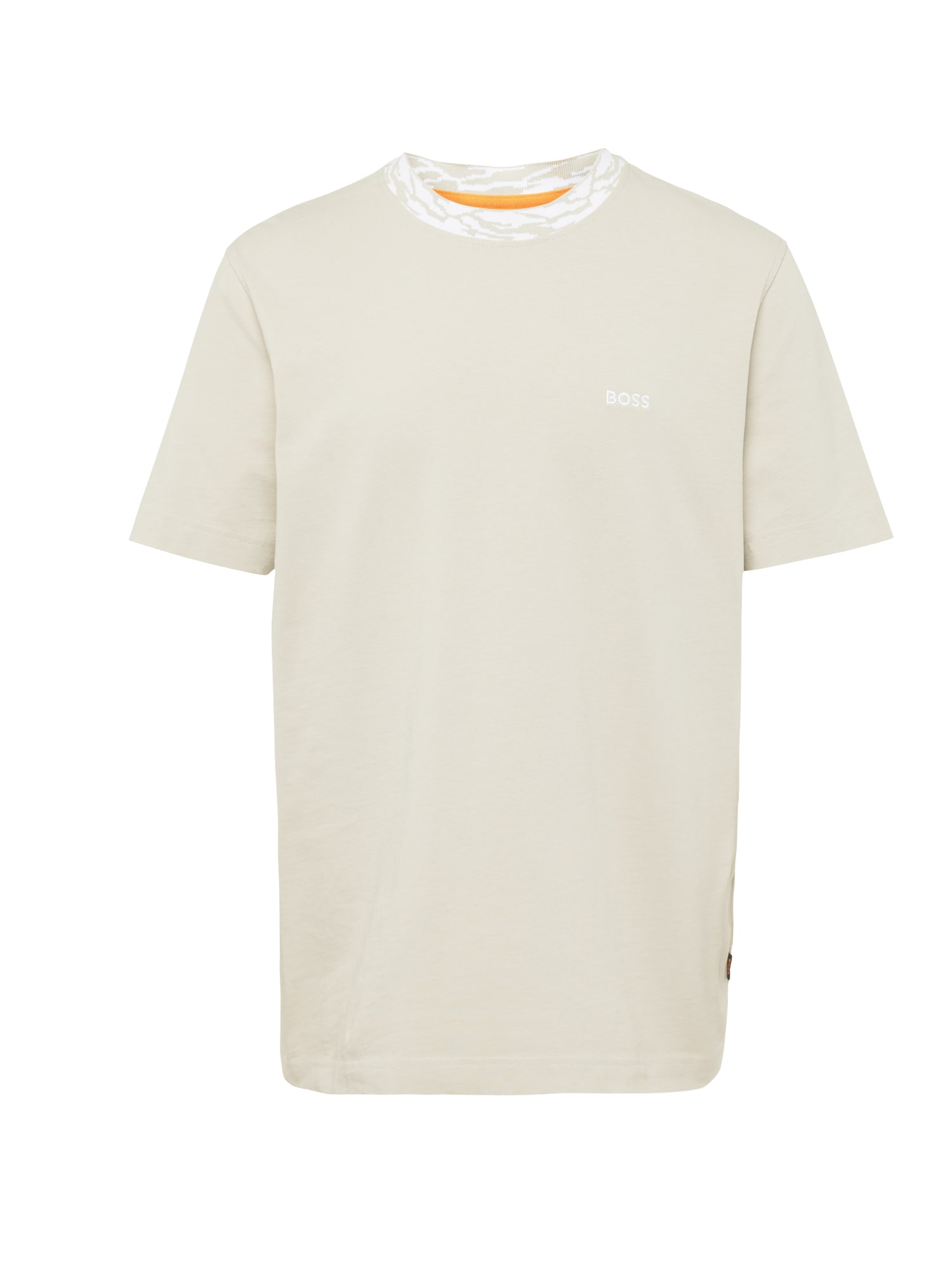 BOSS Orange Póló 'Te_Ocean'  bézs / fehér