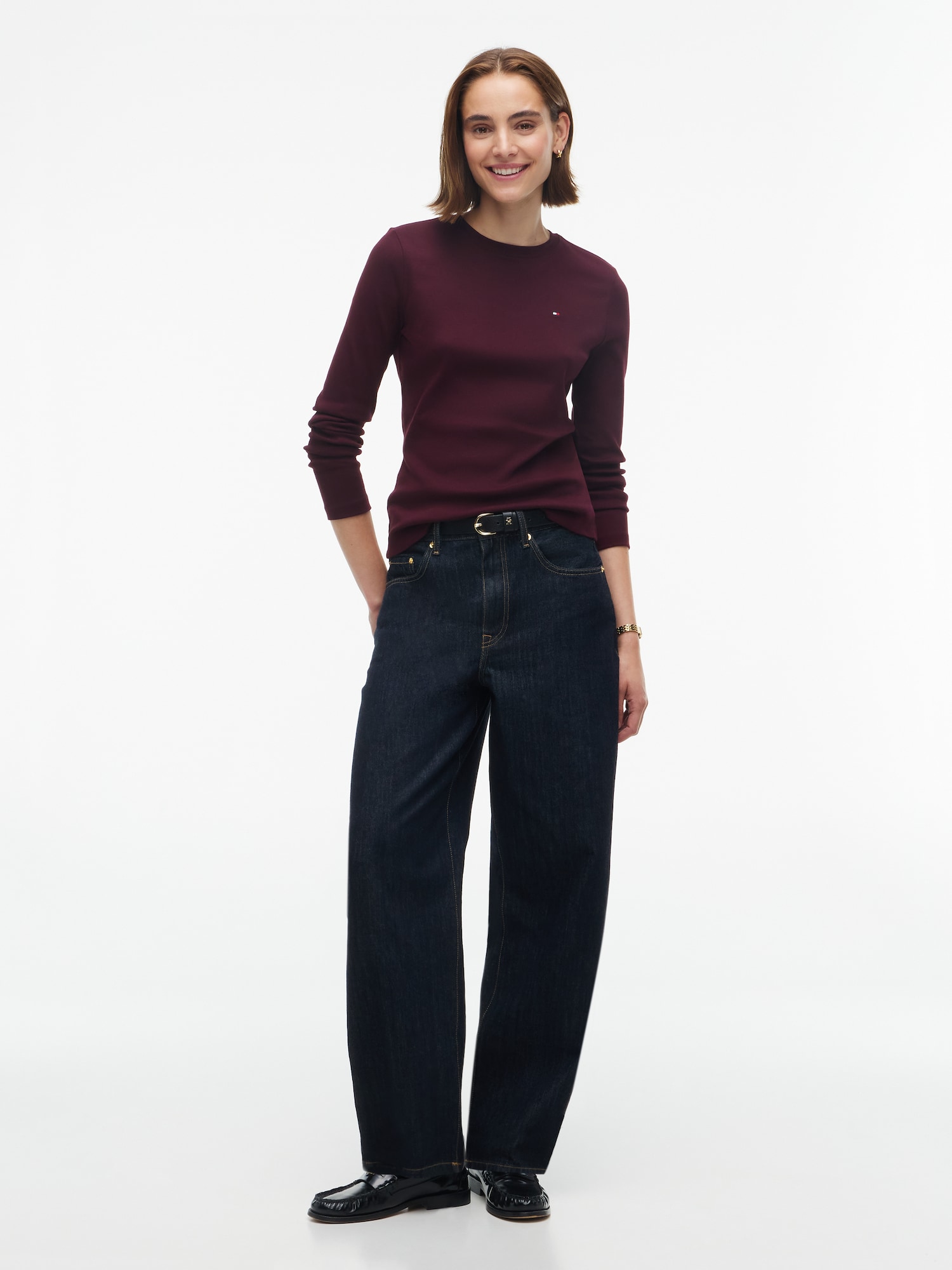 TOMMY HILFIGER Camiseta 'Cody'  rojo vino – imagen 8