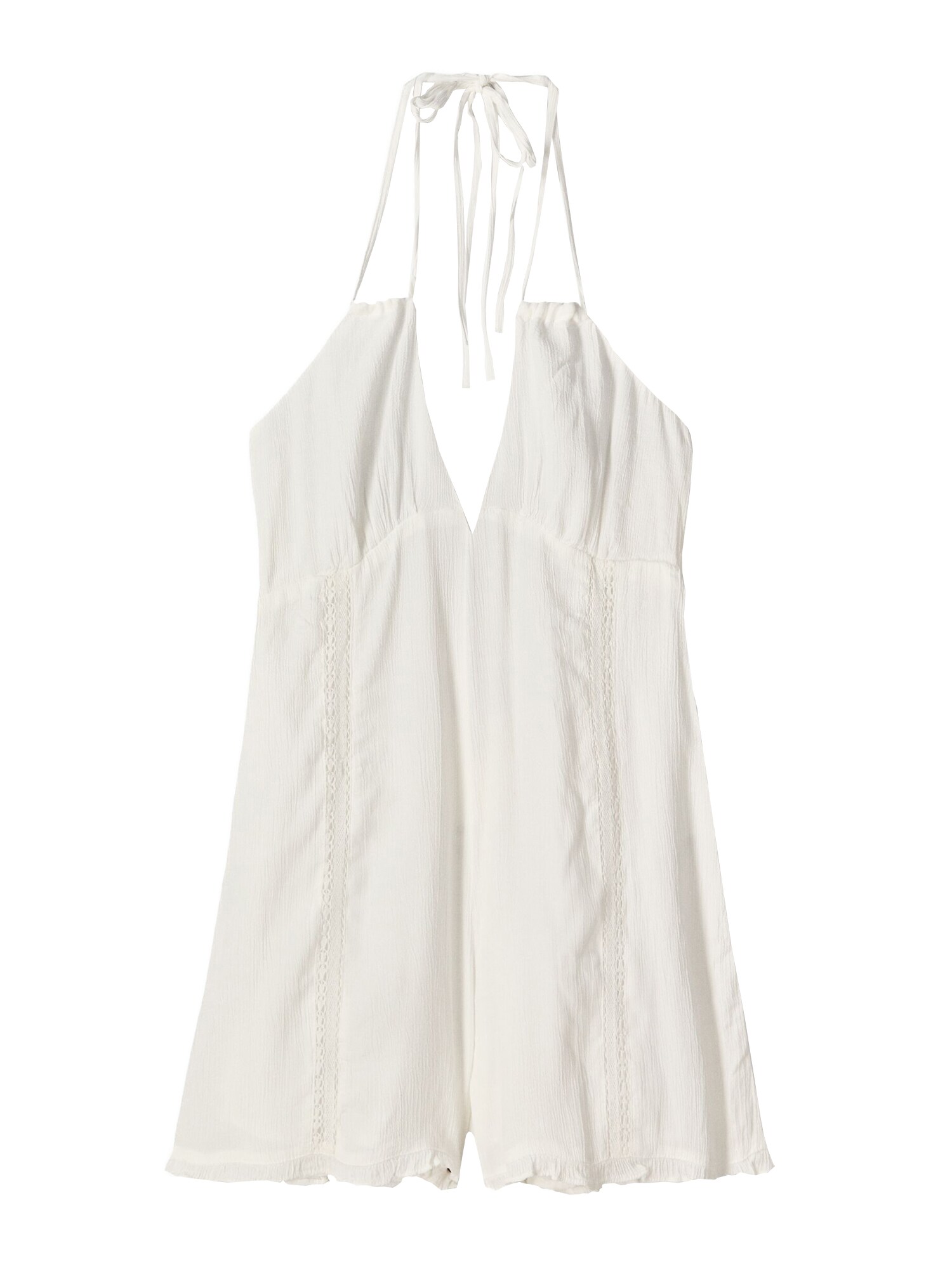 Bershka Salopeta  alb murdar