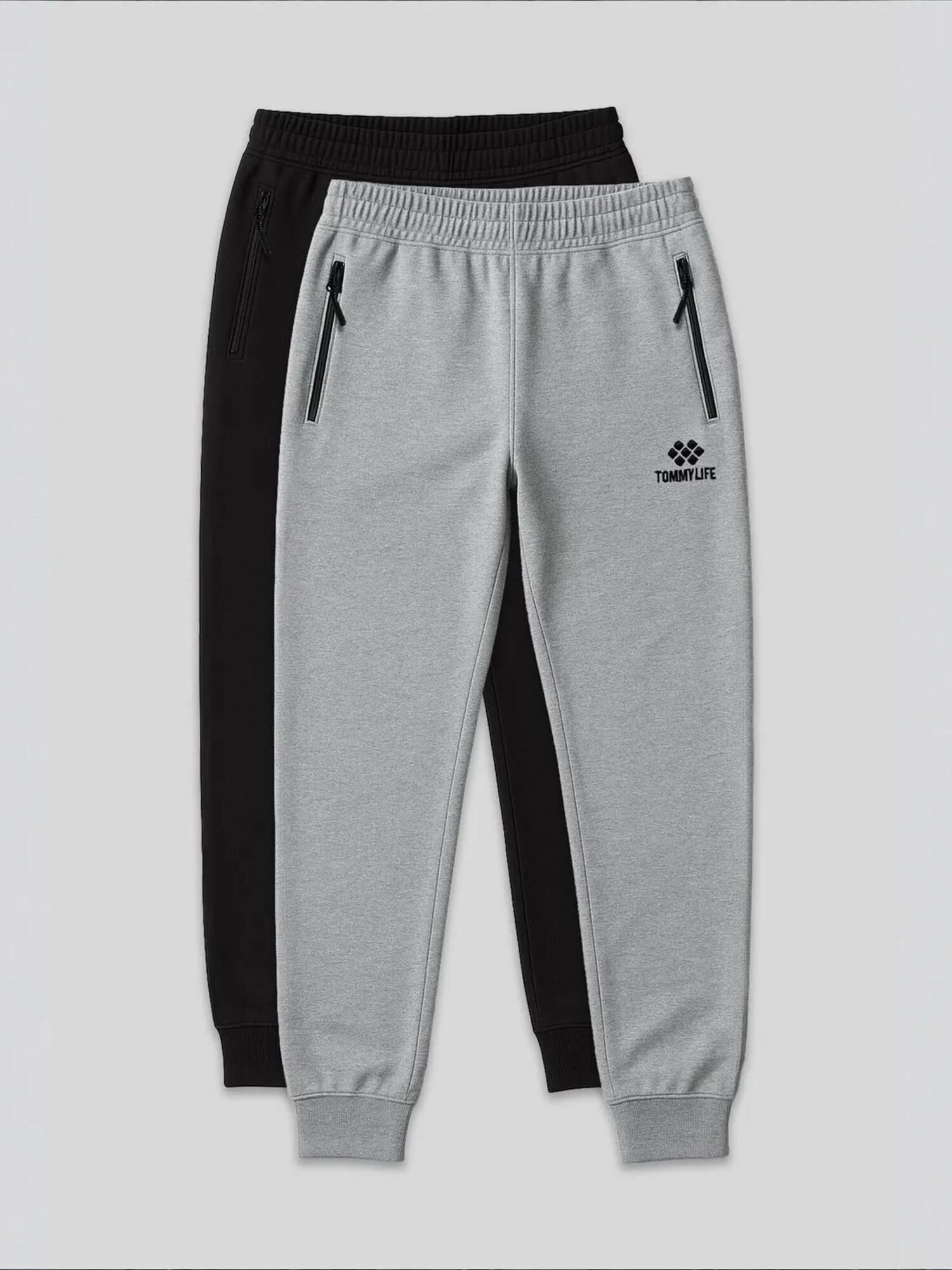 Tommy Life Sportske hlače 'Jogginghose' svijetlosiva