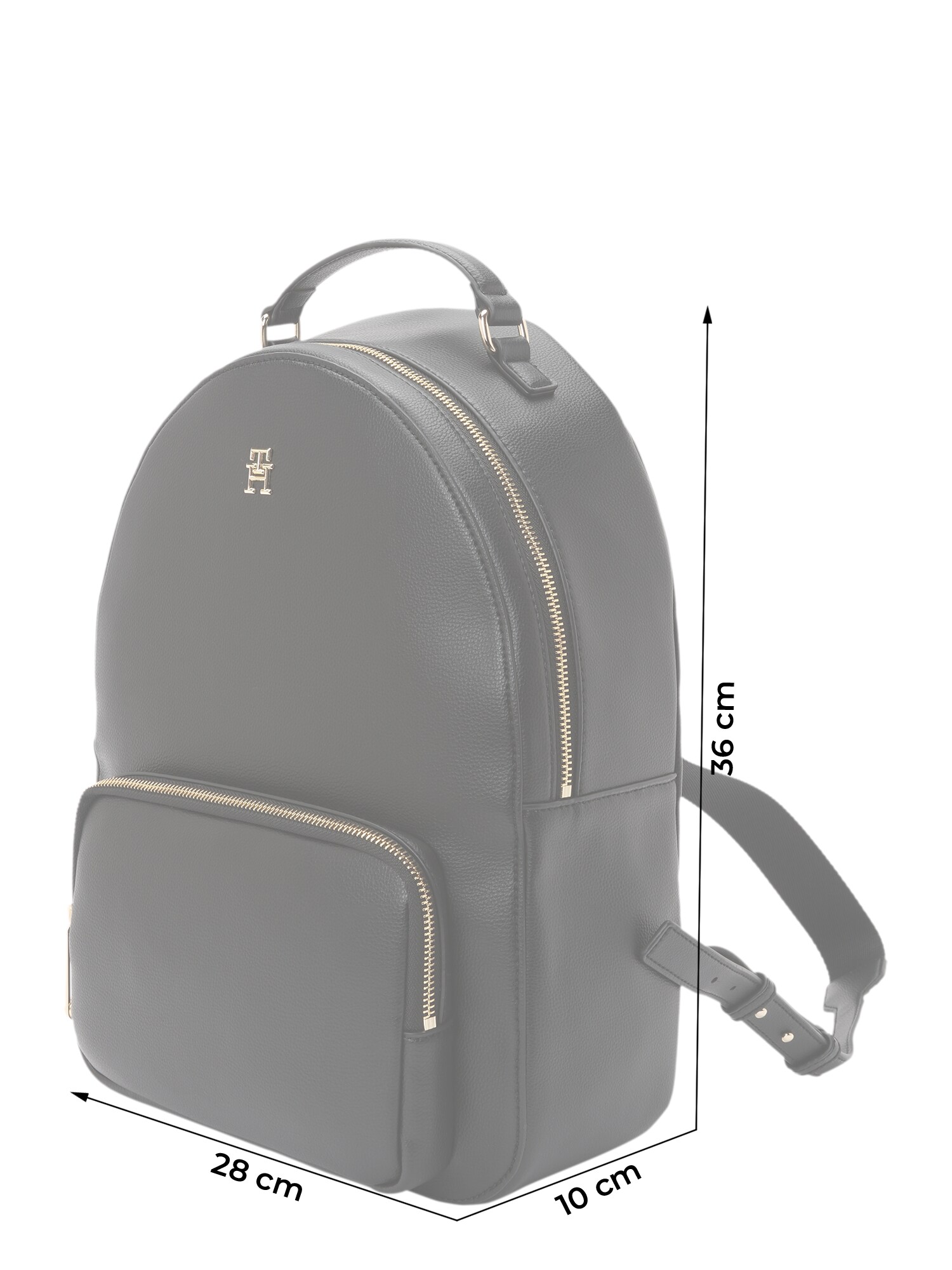 TOMMY HILFIGER Hátizsák 'Dome'  fekete termék 2. képe