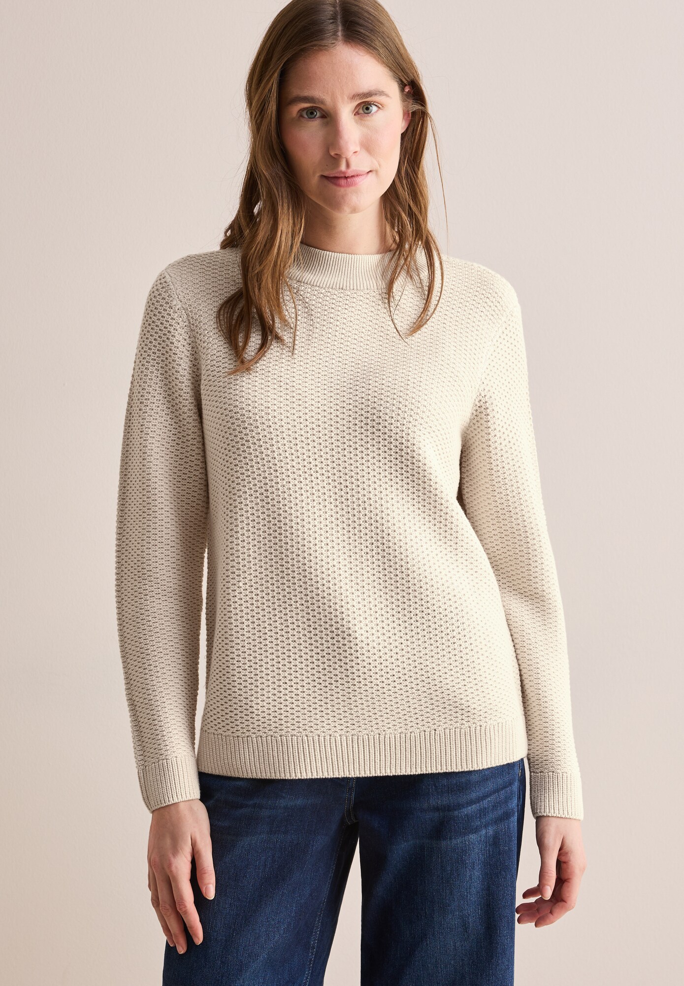 Thumbnail - Two-Tone Pullover mit Struktur