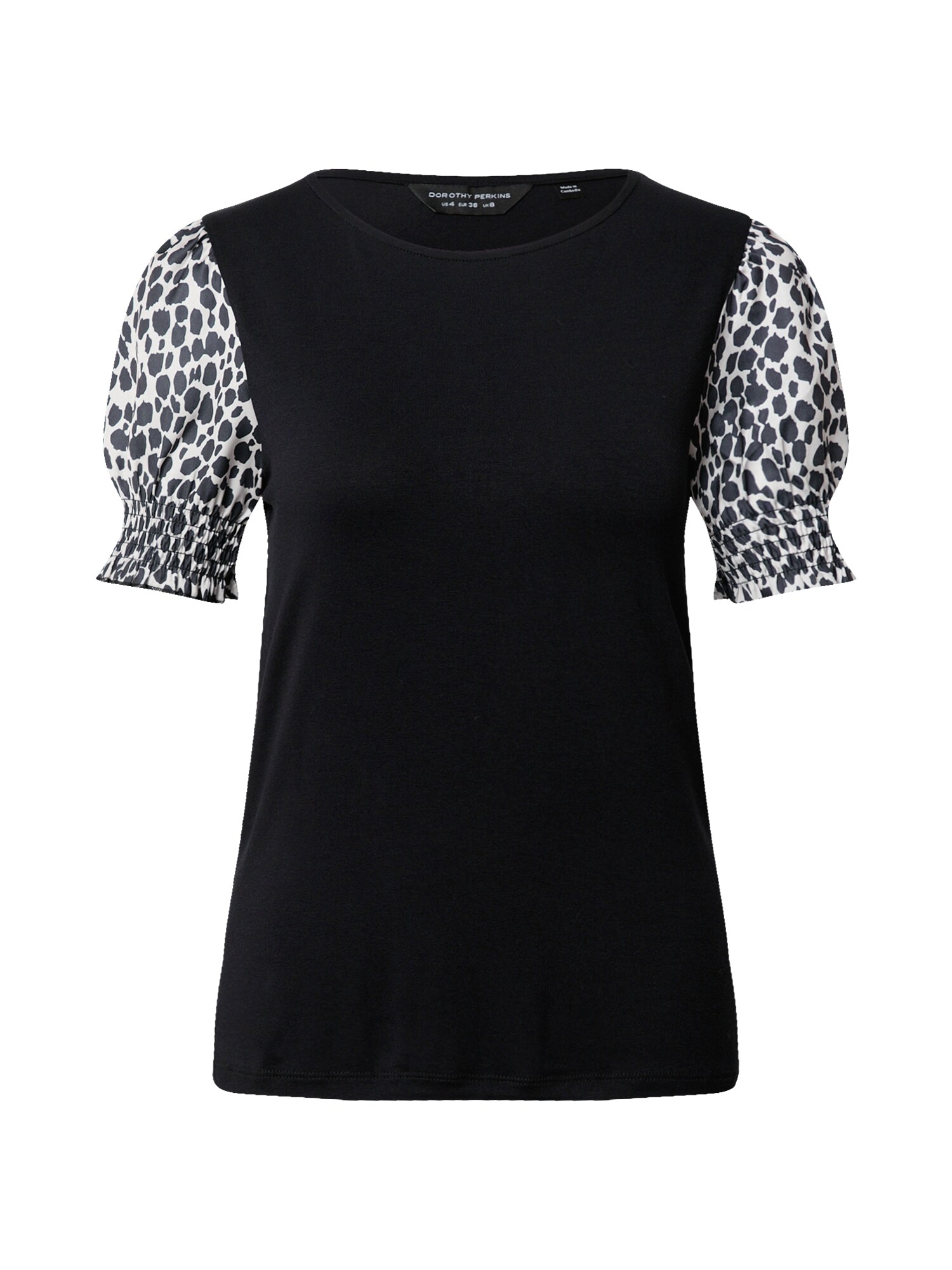 Dorothy Perkins Marškinėliai  juoda / pilka