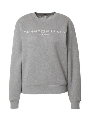 Tommy Hilfiger Sweatshirt Grijs gemêleerd / Wit