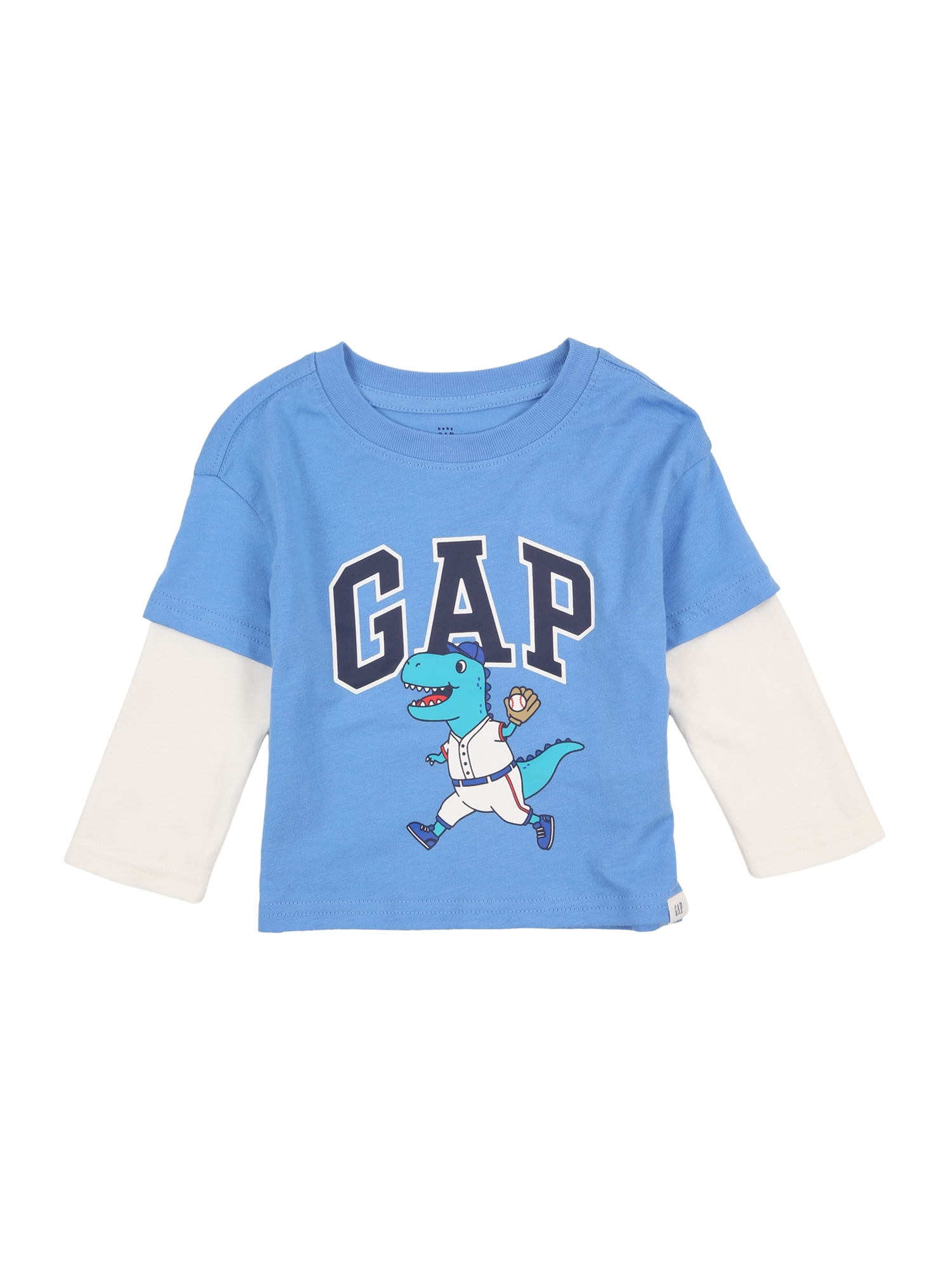 GAP Tricou  crem / bleumarin / turcoaz / albastru pastel