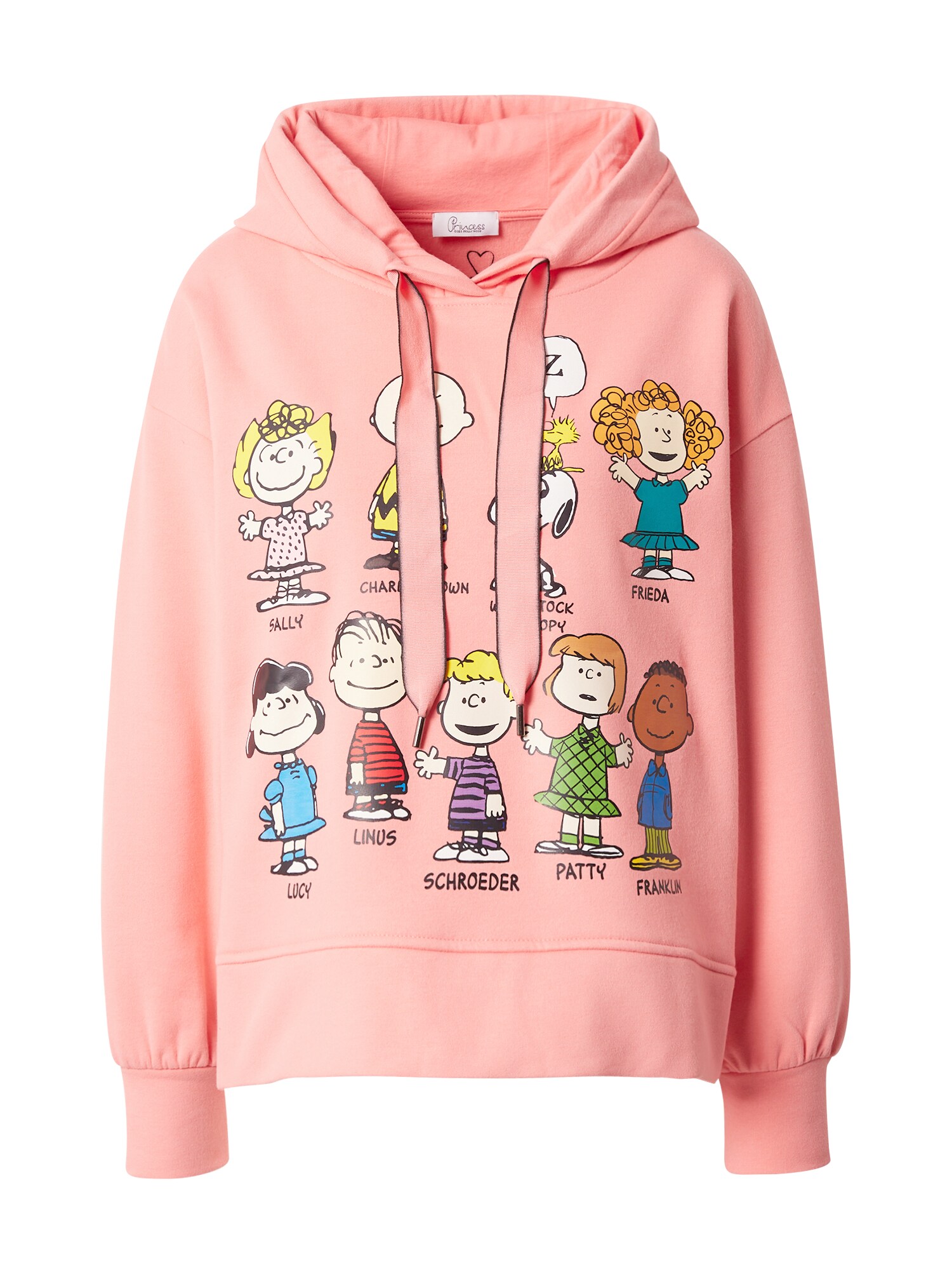 PRINCESS GOES HOLLYWOOD Megztinis be užsegimo 'Peanut Family' smėlio spalva / geltona / benzino spalva / šviesiai rožinė