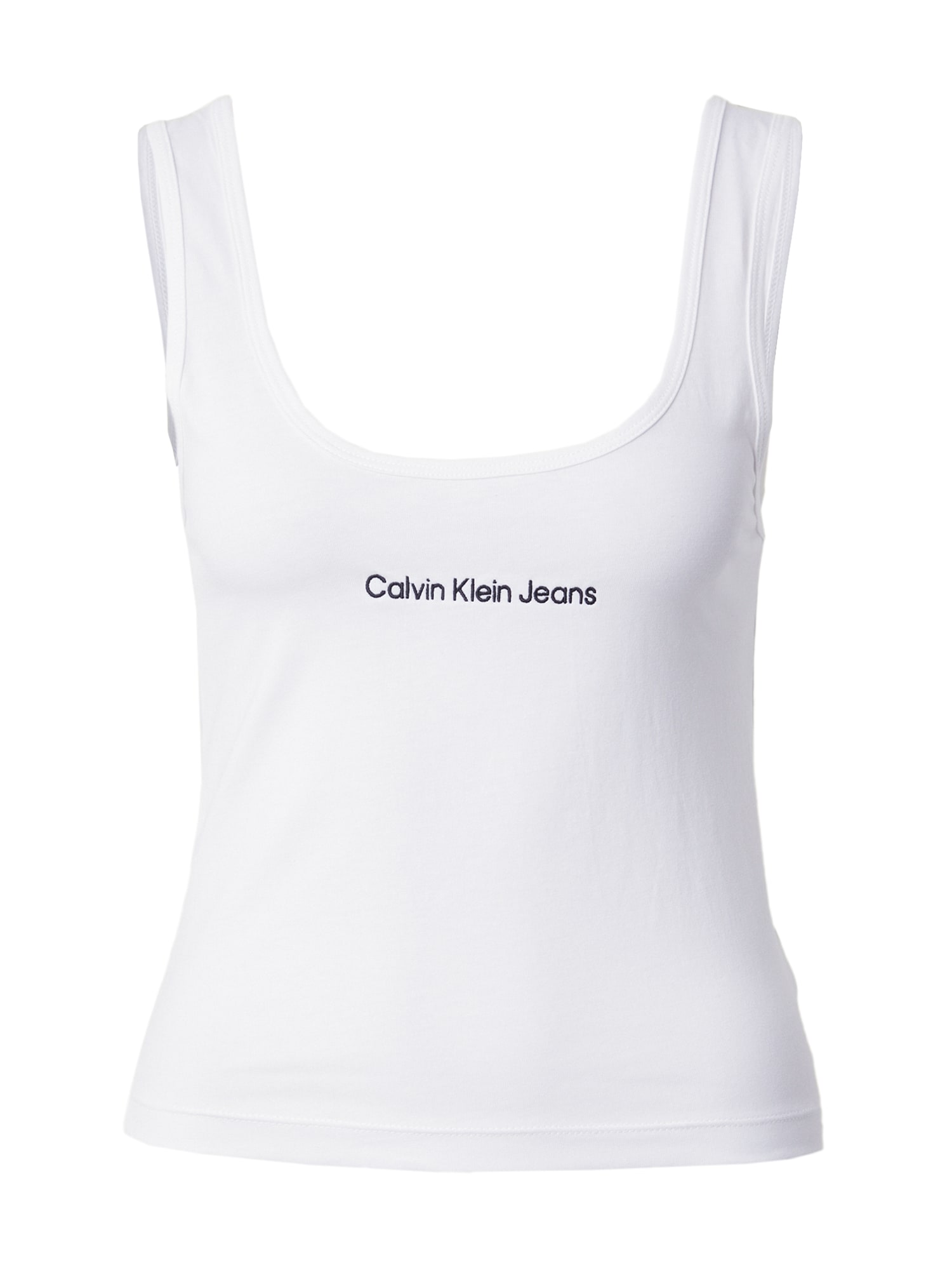 Calvin Klein Jeans Palaidinė be rankovių juoda / balta