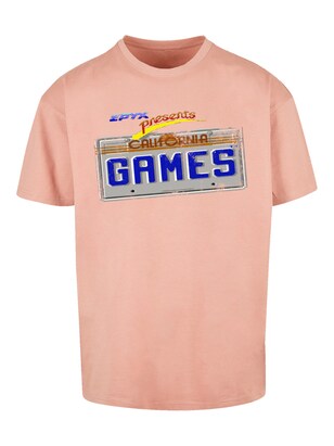 F4NT4STIC Shirt ‘California Games Plate’ Gemengde kleuren / Perzik