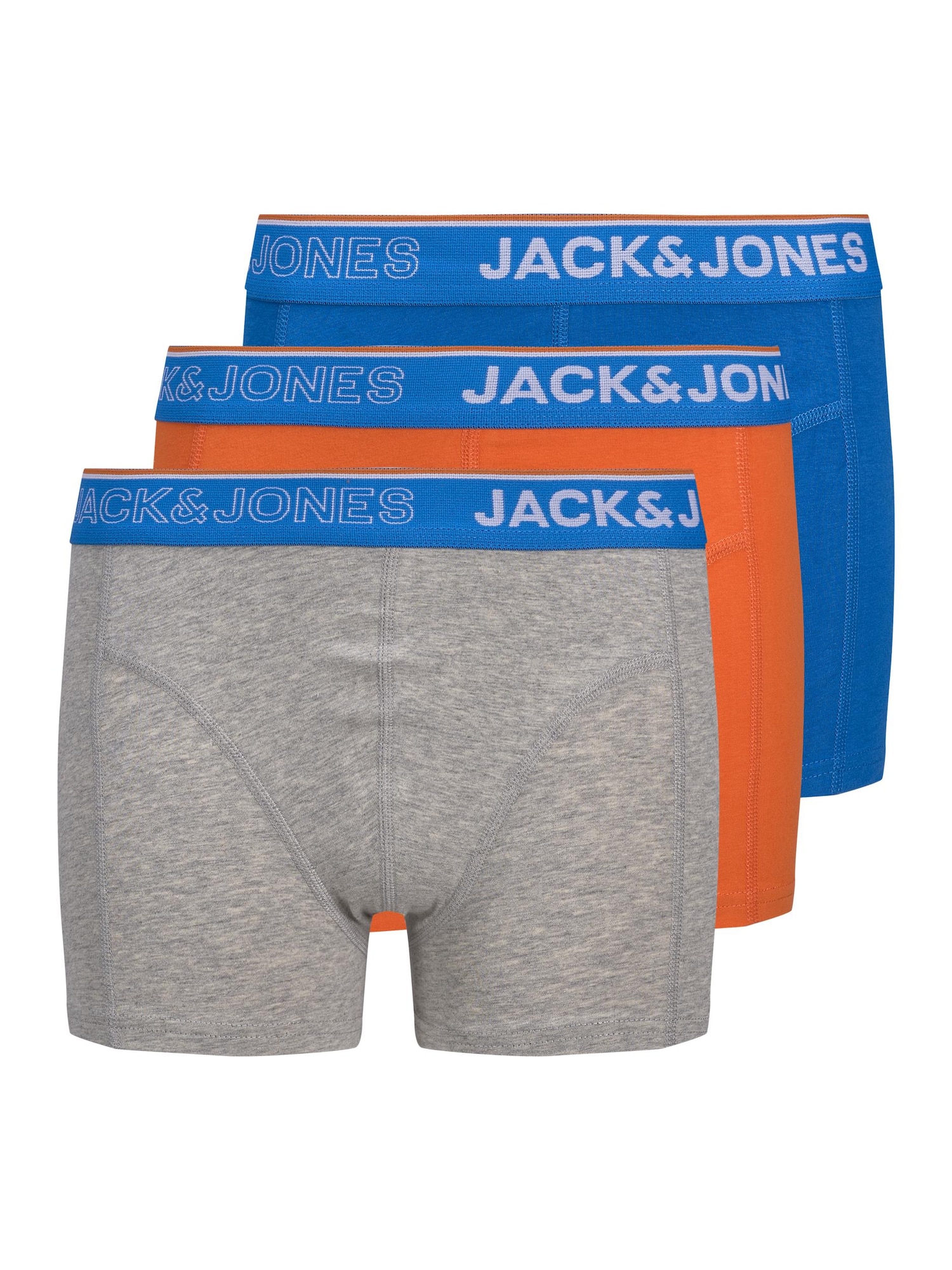 Jack & Jones Junior Apatinės kelnaitės 'Aruba' mėlyna / oranžinė / pilka / balta