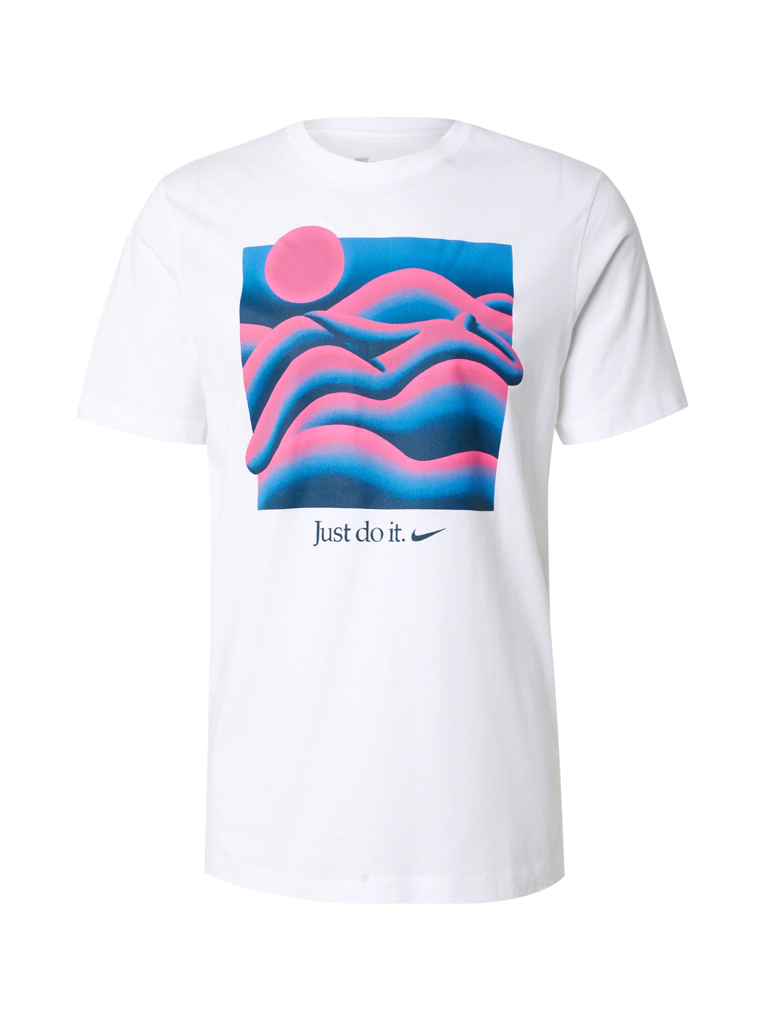 Nike Sportswear Tričko  námornícka modrá / azúrová / svetloružová / biela