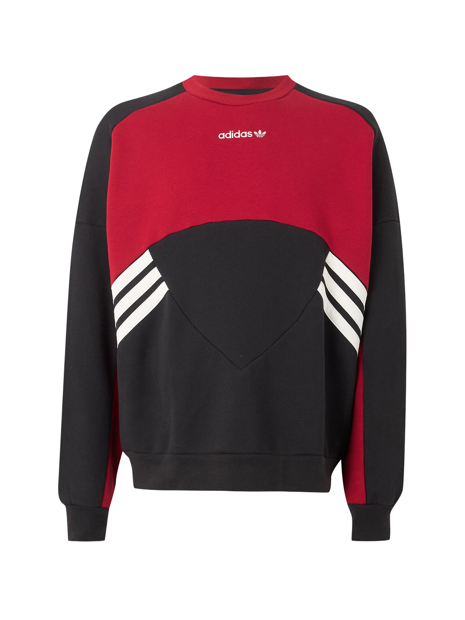 ADIDAS ORIGINALS Bluză de molton Munich 93 roșu / negru / alb