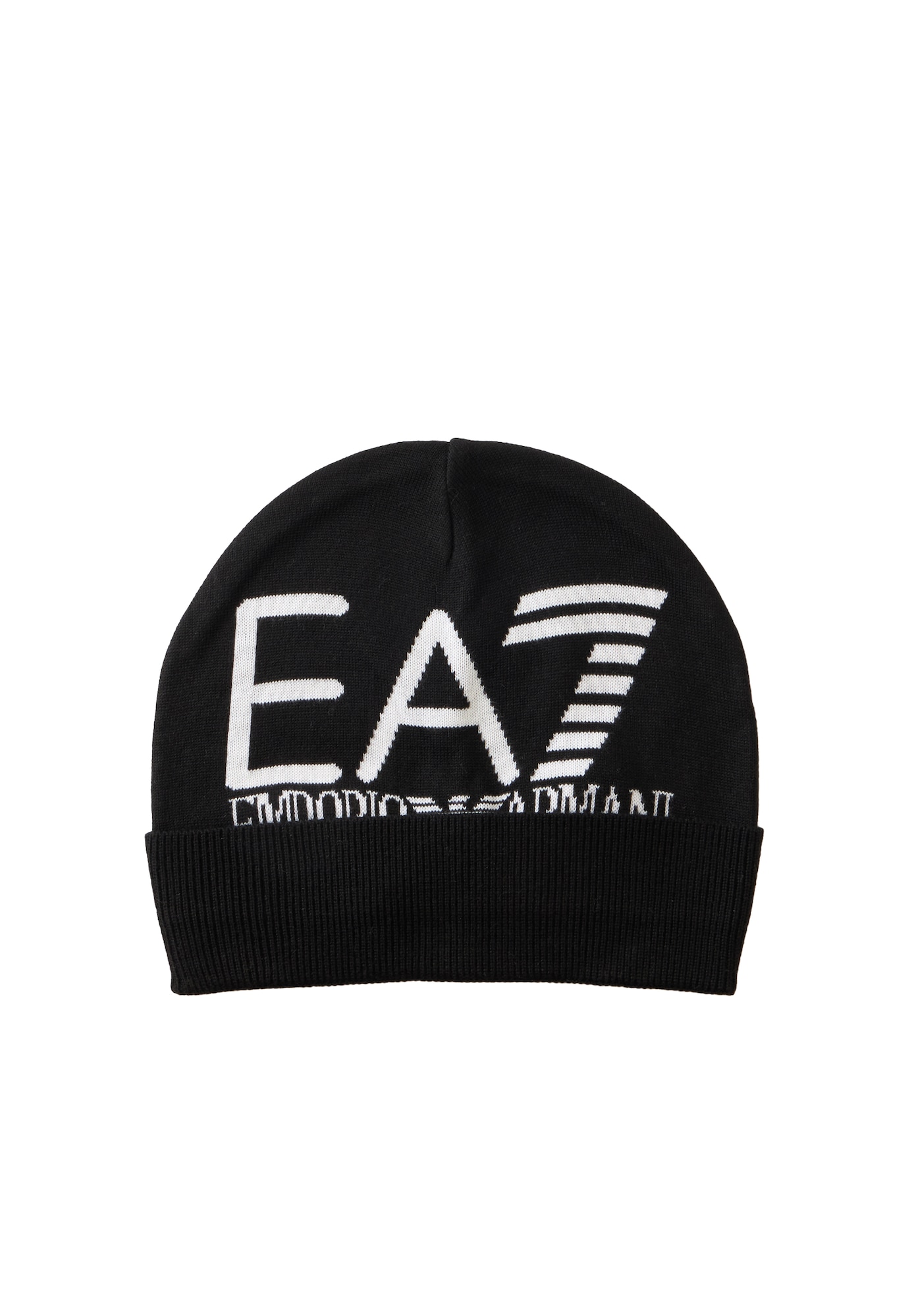 EA7 Emporio Armani Căciulă negru / alb