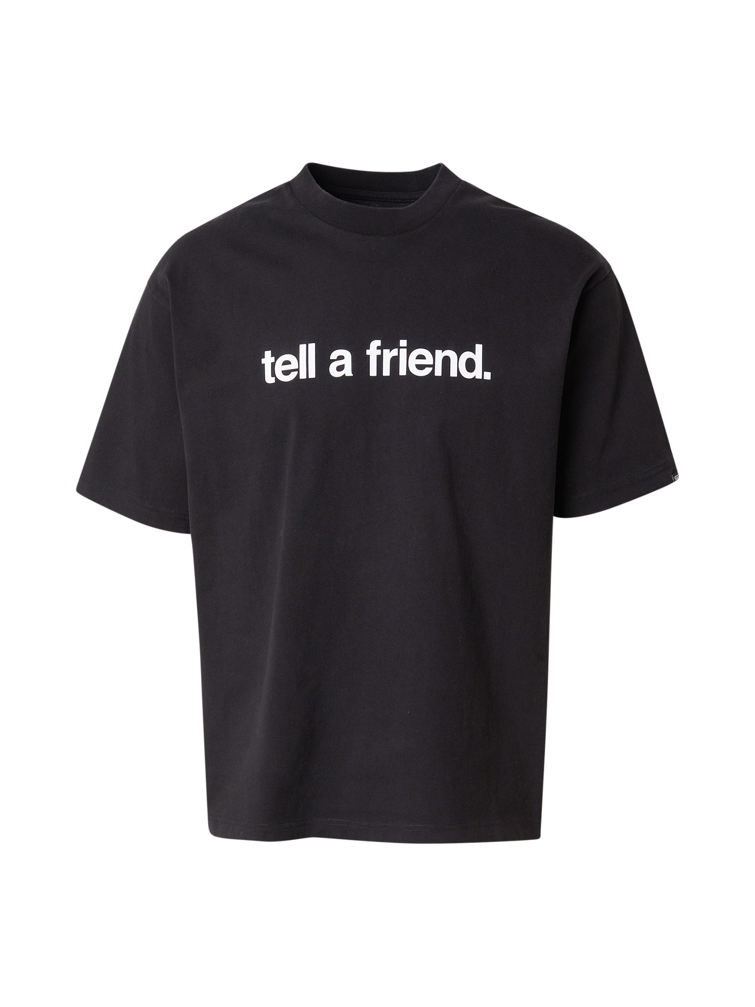 VANS Tricou Tell A Friend  negru / alb