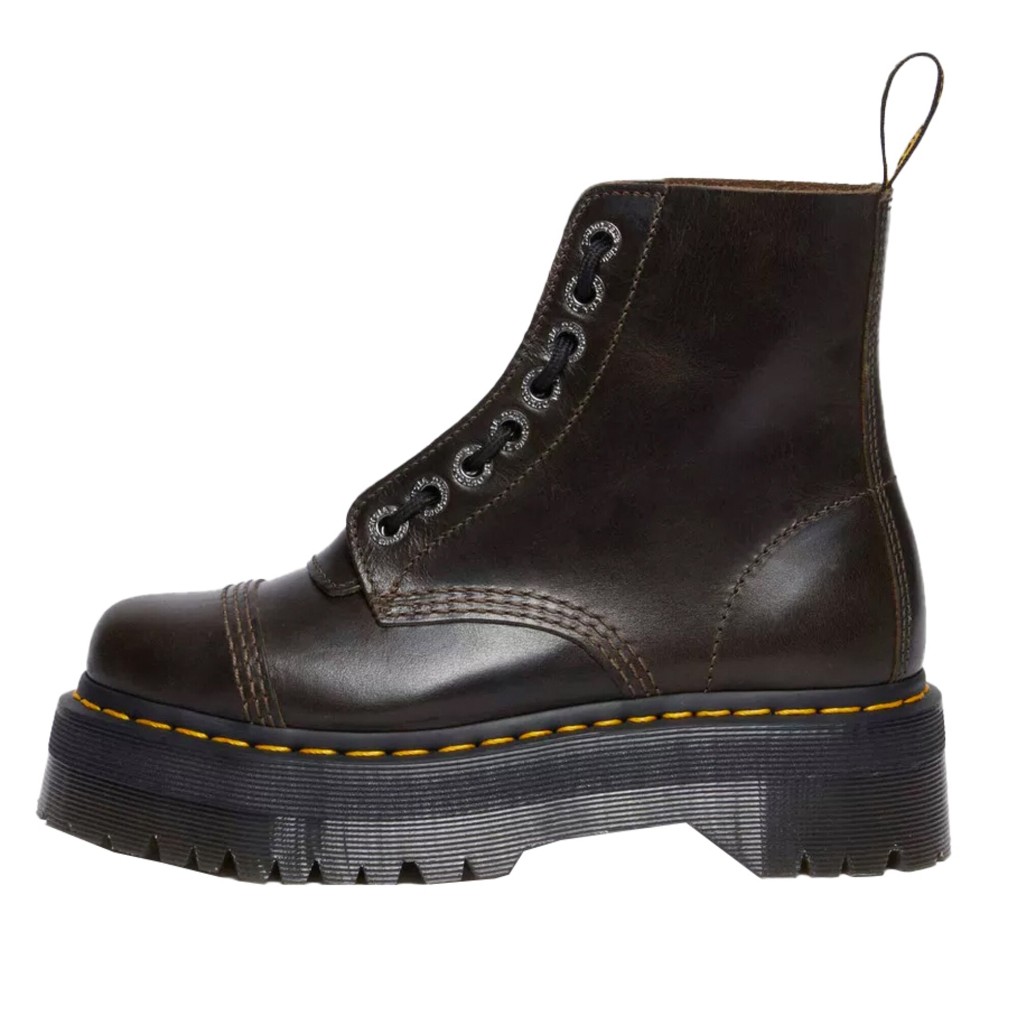 Dr. Martens Šnurovacie členkové čižmy 'Sinclair'  tmavohnedá