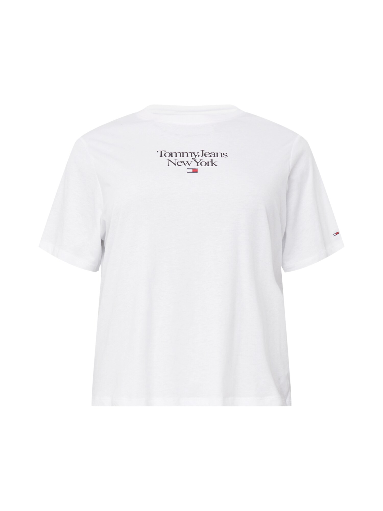Tommy Jeans Curve Majica 'Essential'  mornarska / rdeča / bela