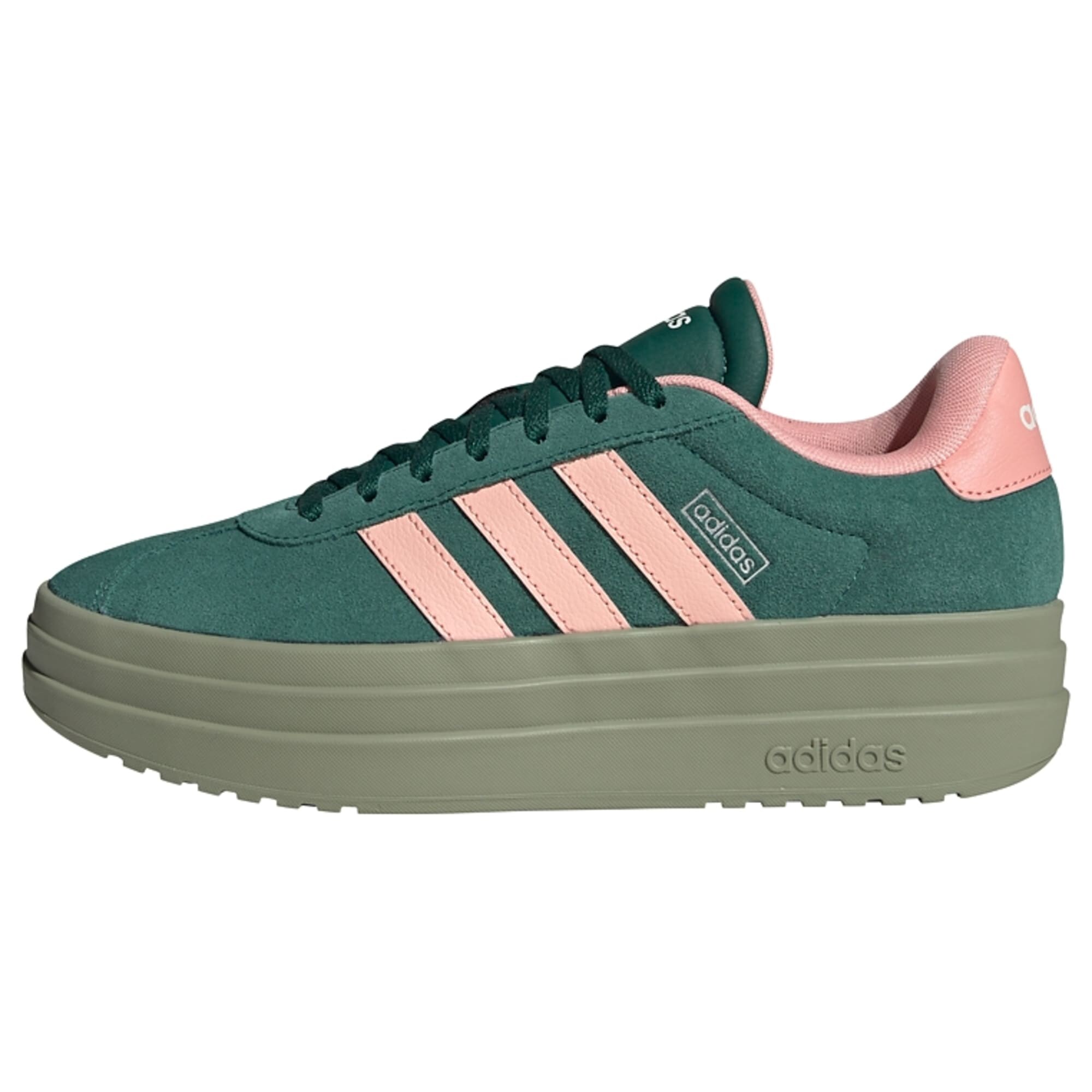 ADIDAS SPORTSWEAR Nízke tenisky 'VL Court Bold'  jedľová / ružová