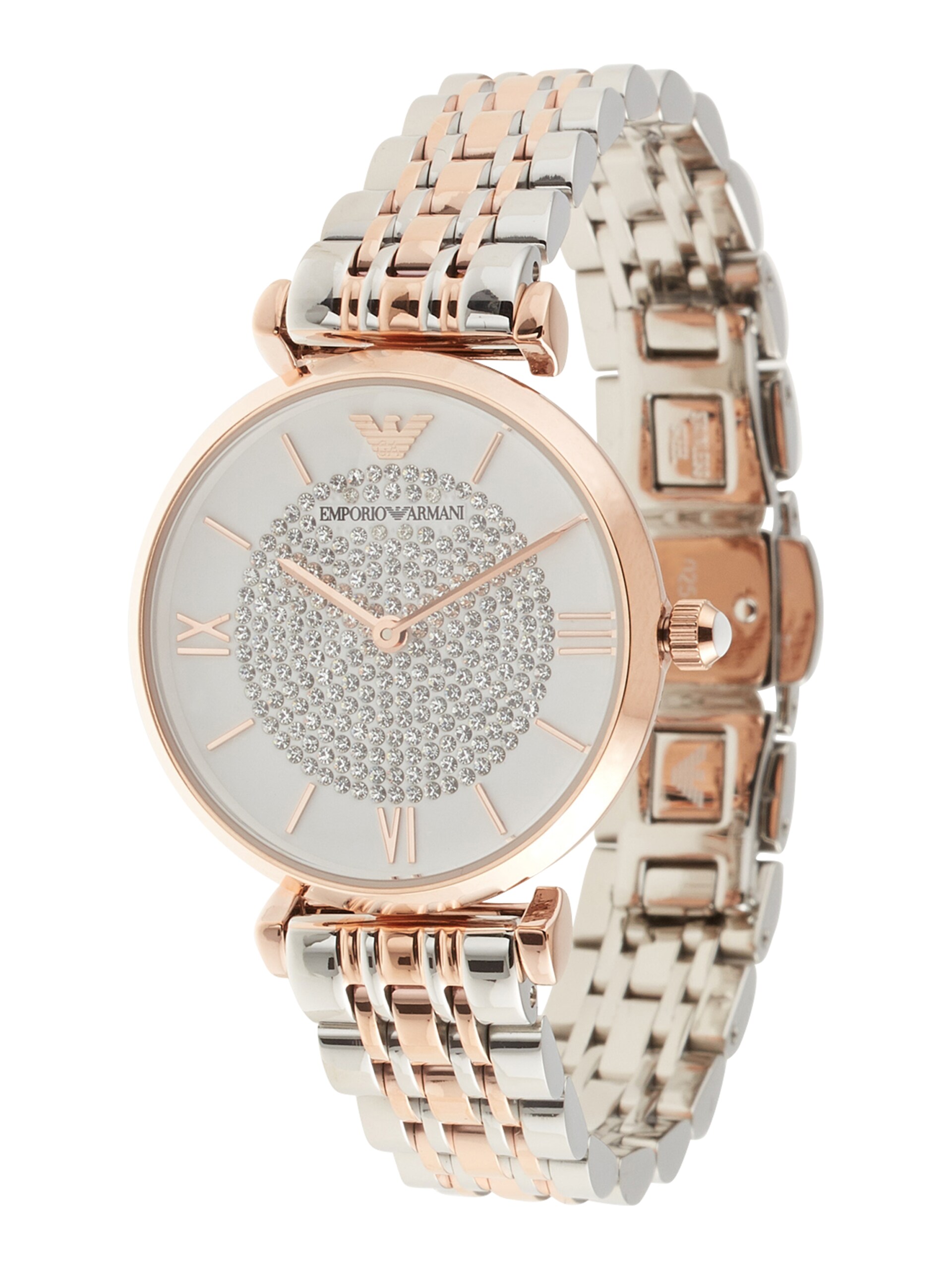 Emporio Armani Analog klocka 'AR1926' roséguld / silver dam