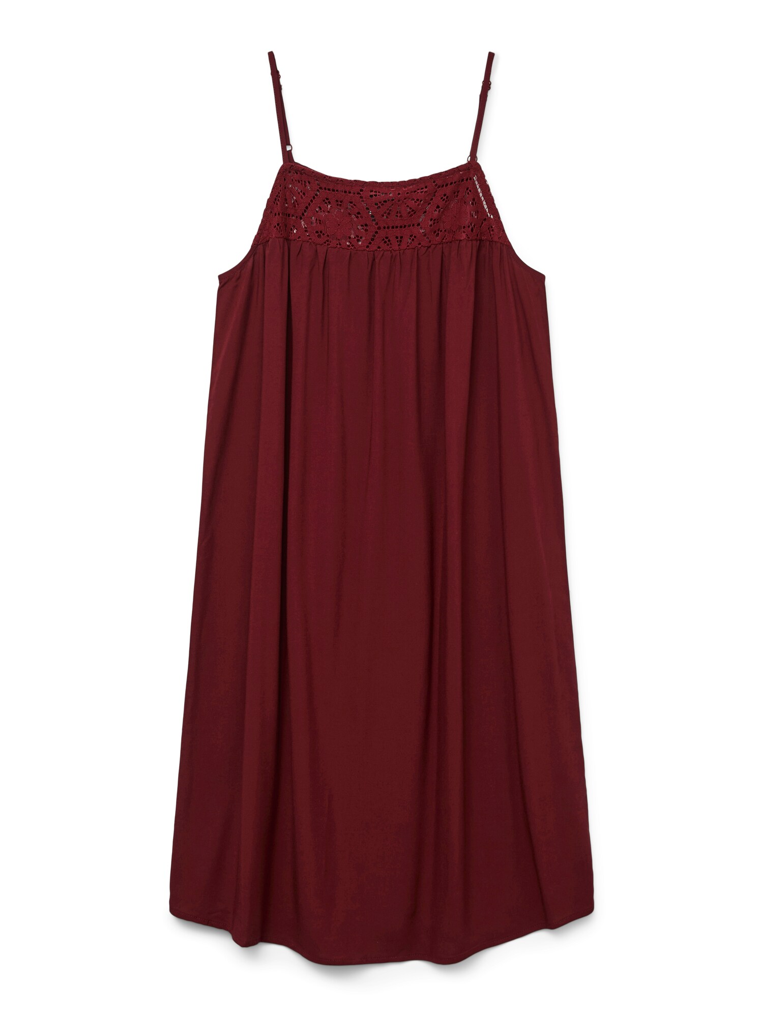VERO MODA Rochie de vară VMGRACE  roșu bordeaux
