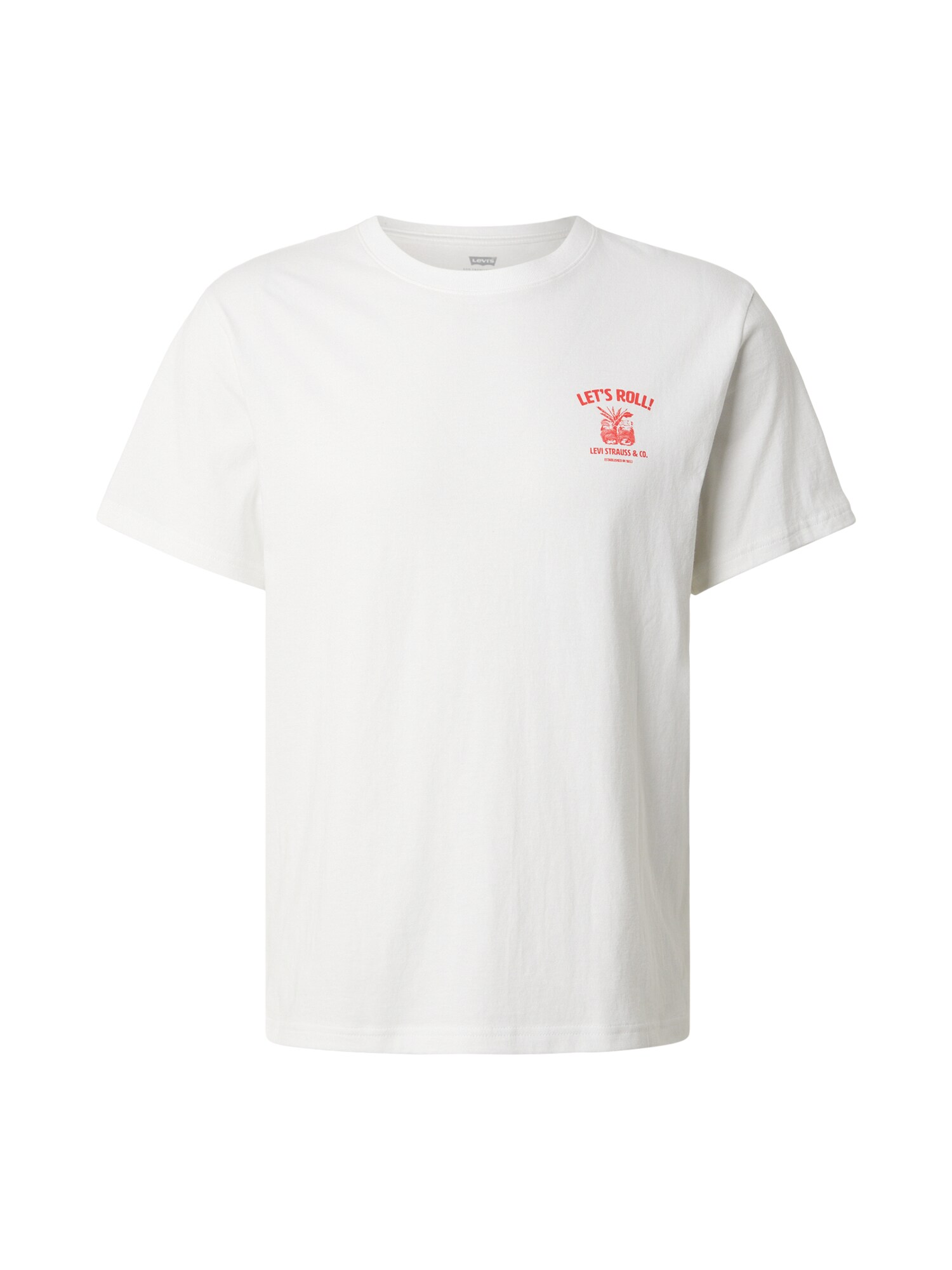 LEVIS ® Tricou Relaxed Fit Short Sleeve Graphic T-Shirt roșu / alb