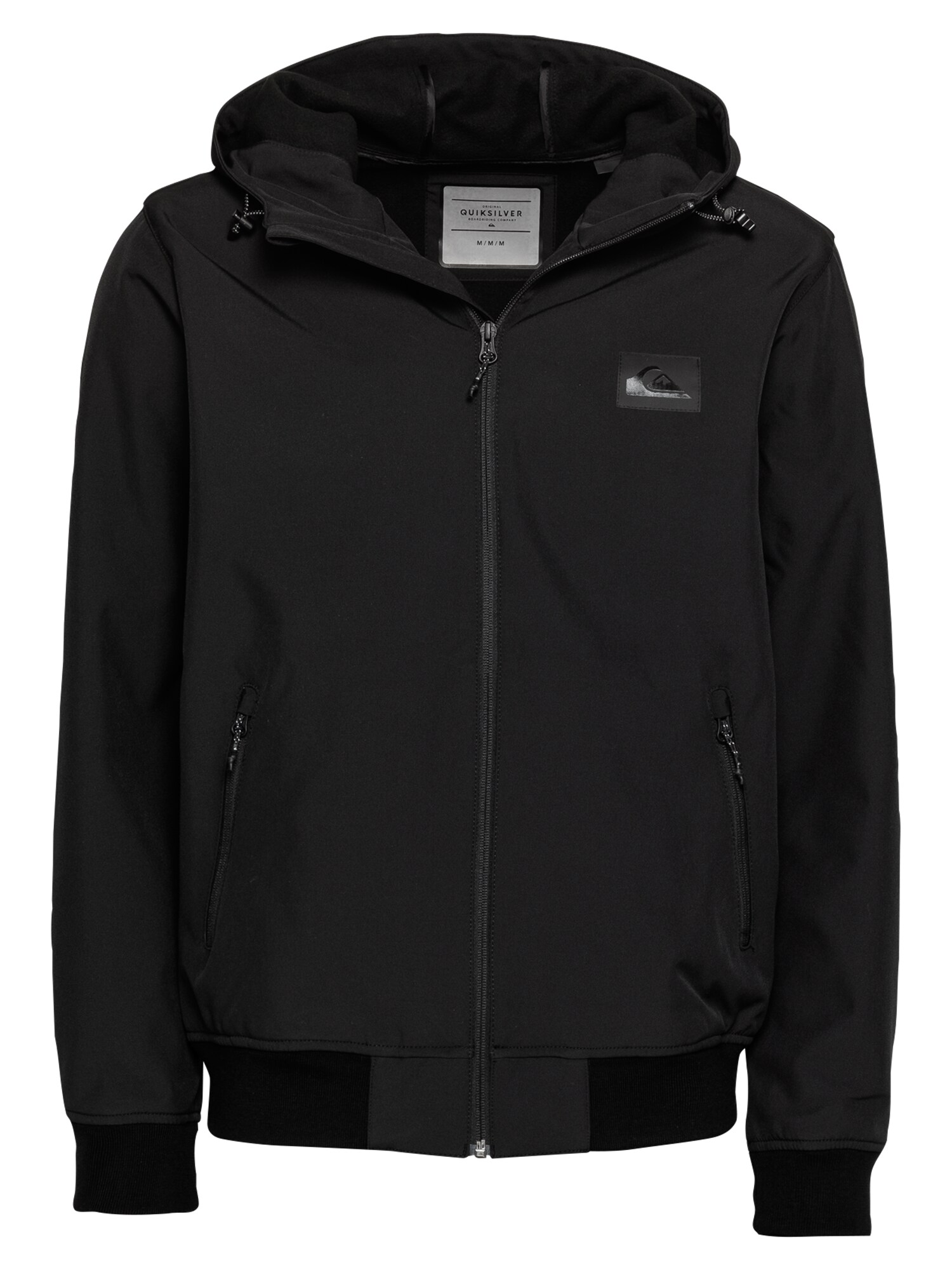 QUIKSILVER Sportinė striukė 'BROOKSBONDED'  juoda