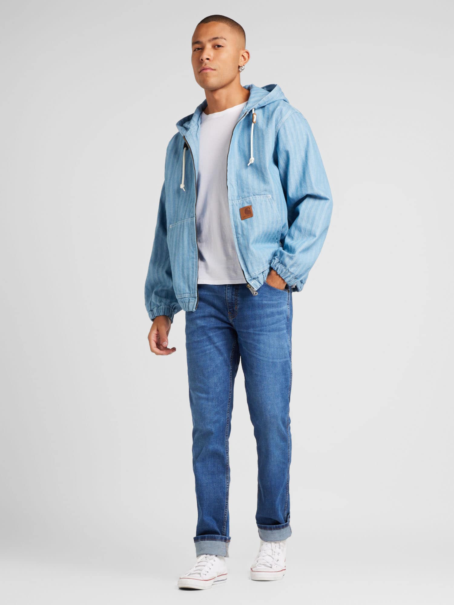 Carhartt WIP Átmeneti dzseki 'Menard'  kék farmer / világoskék termék 2. képe