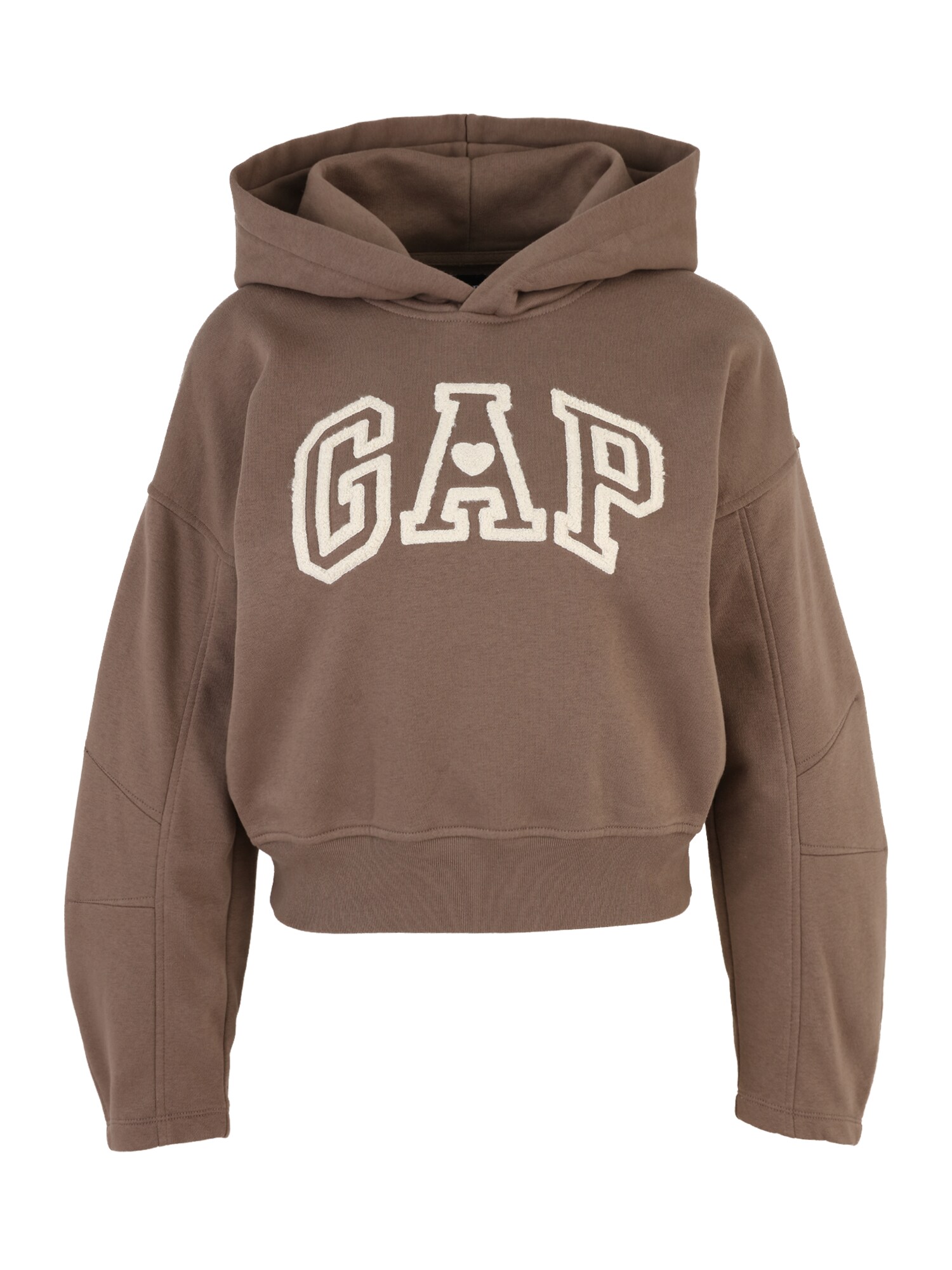 Gap Petite Mikina  krémová / svetlohnedá