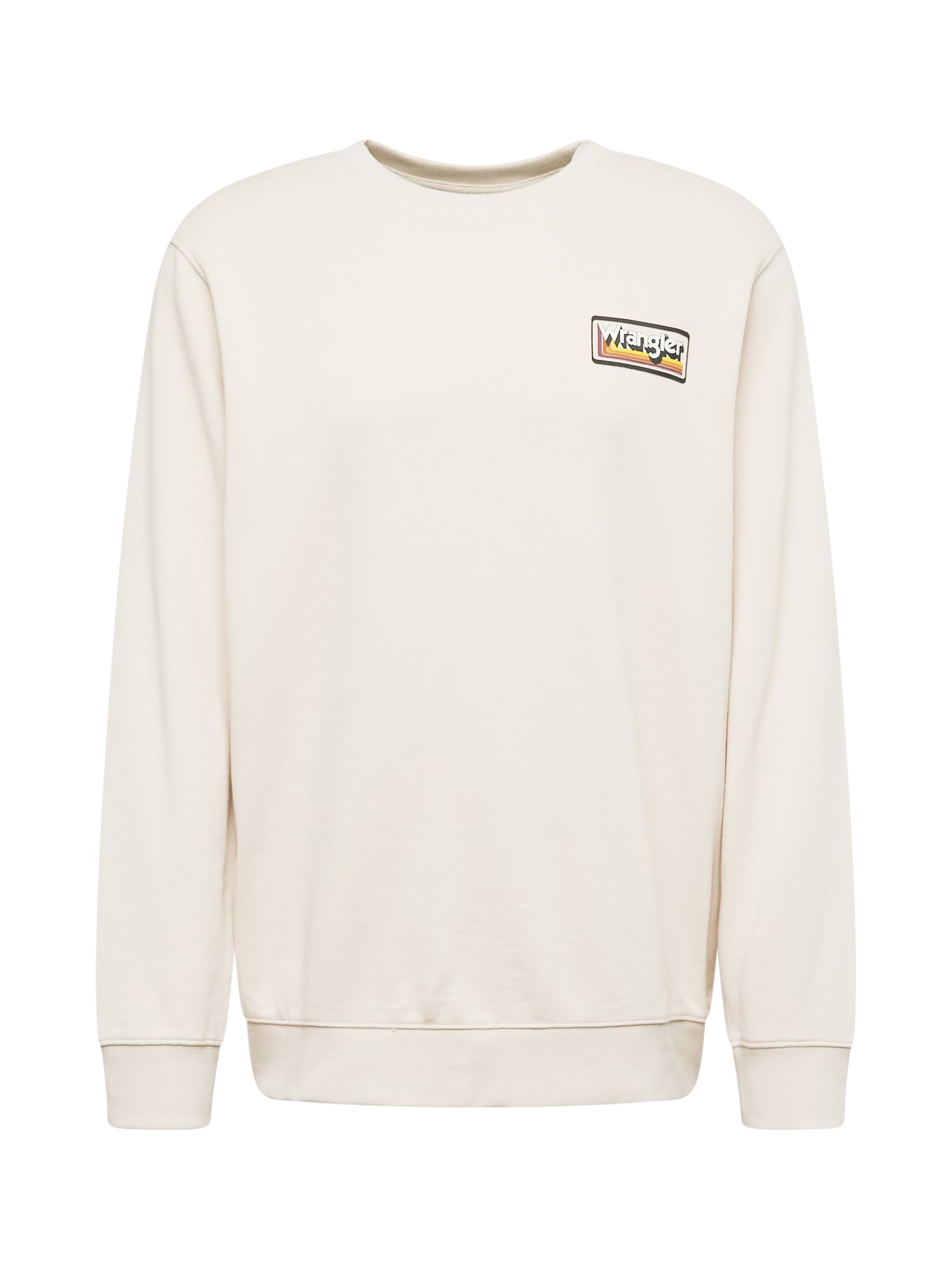 WRANGLER Sweater majica  smeđa / žuta / narančasta / prljavo bijela