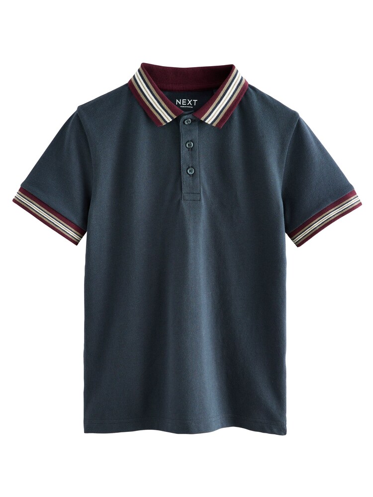 Next Poloshirt Jungen Größe 116 navy / taupe / bordeaux / weiß
