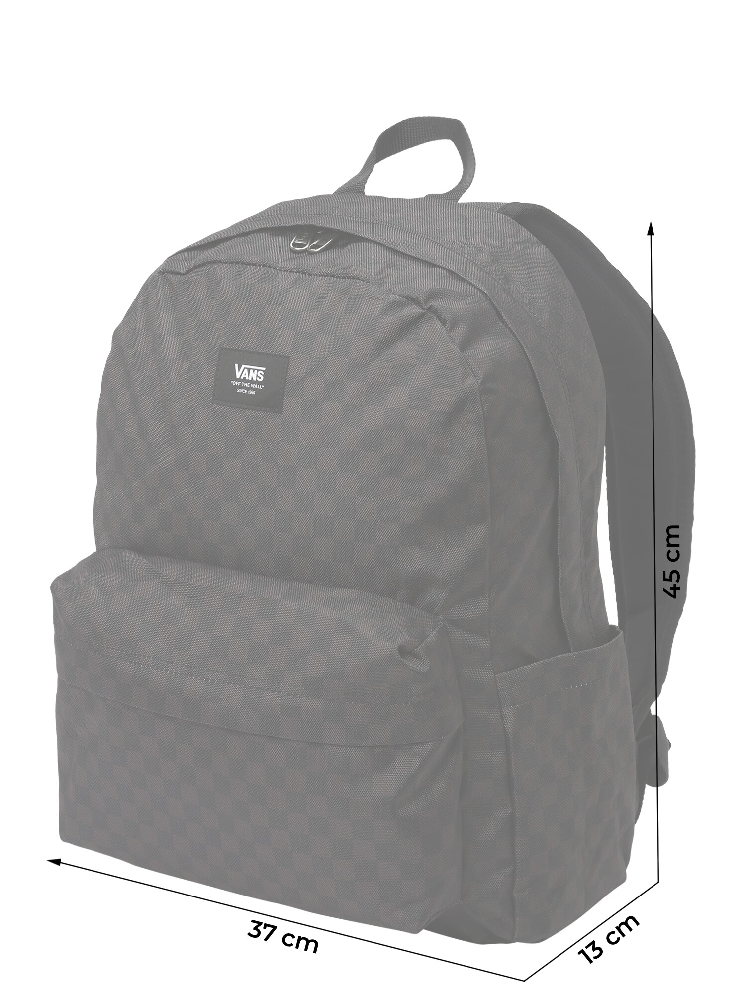VANS Hátizsák  sötét barna / fekete / fehér termék 2. képe