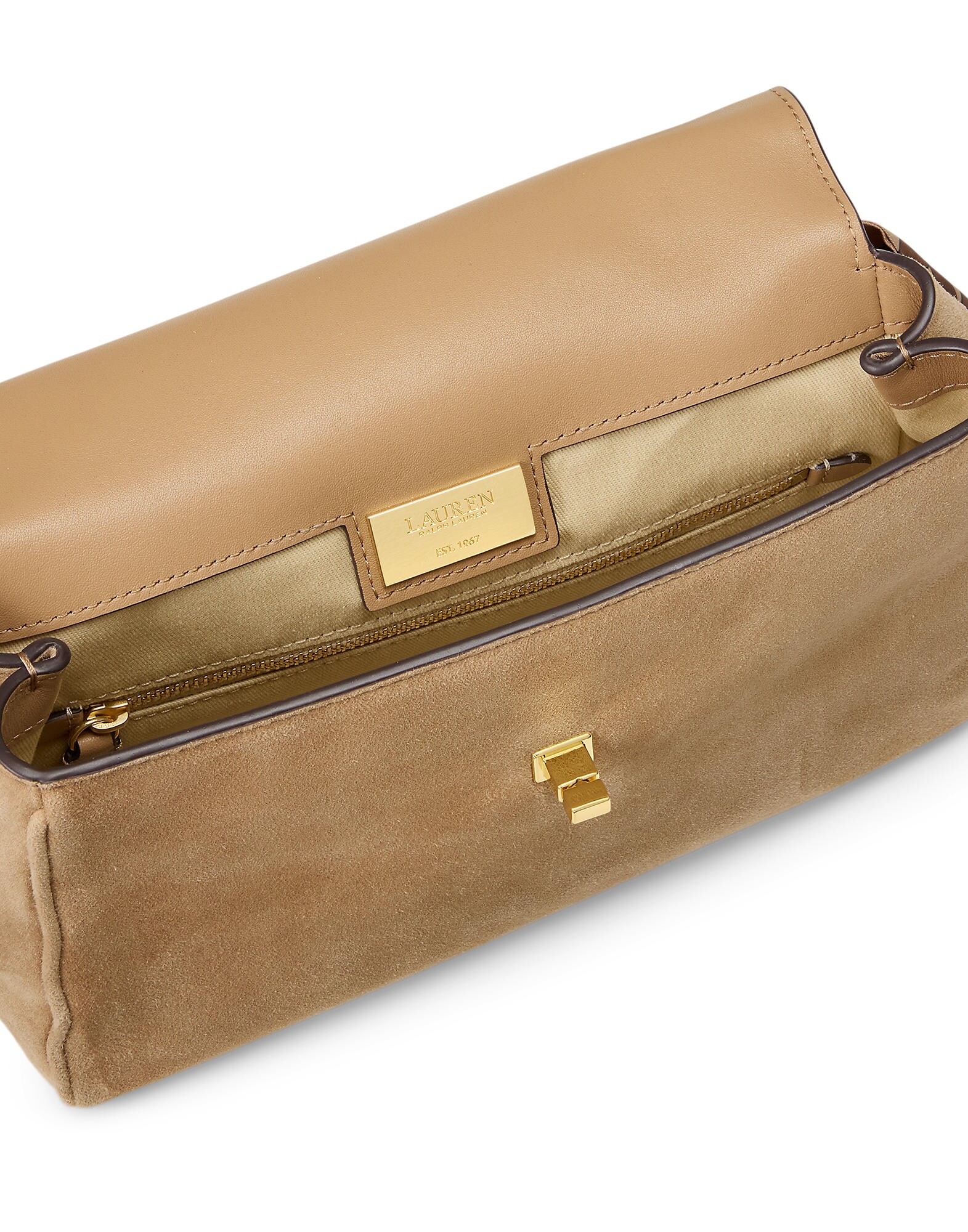 Lauren Ralph Lauren Bolso de mano camelo – imagen 7