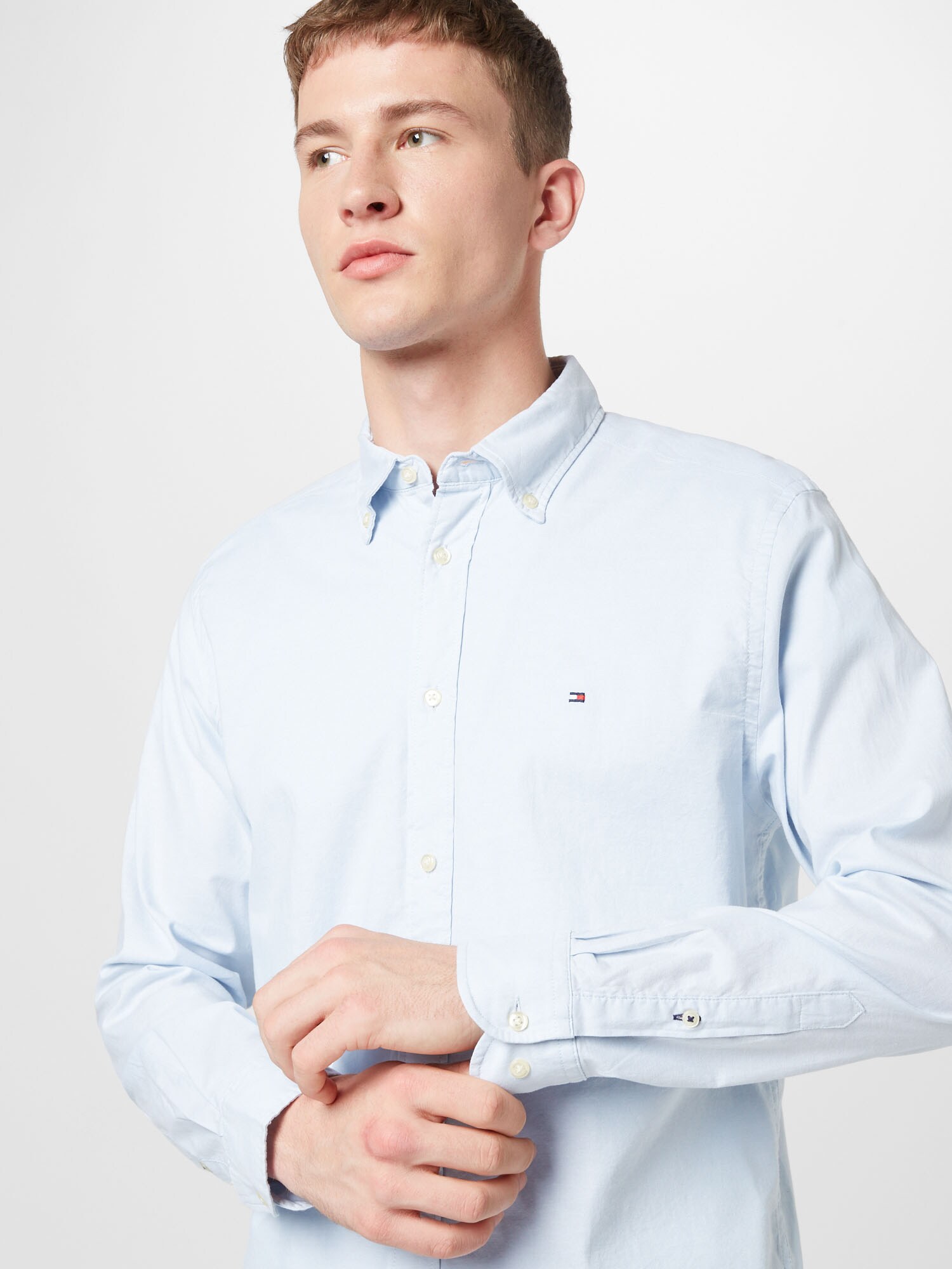 TOMMY HILFIGER Košeľa námornícka modrá / azúrová / červená / biela (obrázok 5)