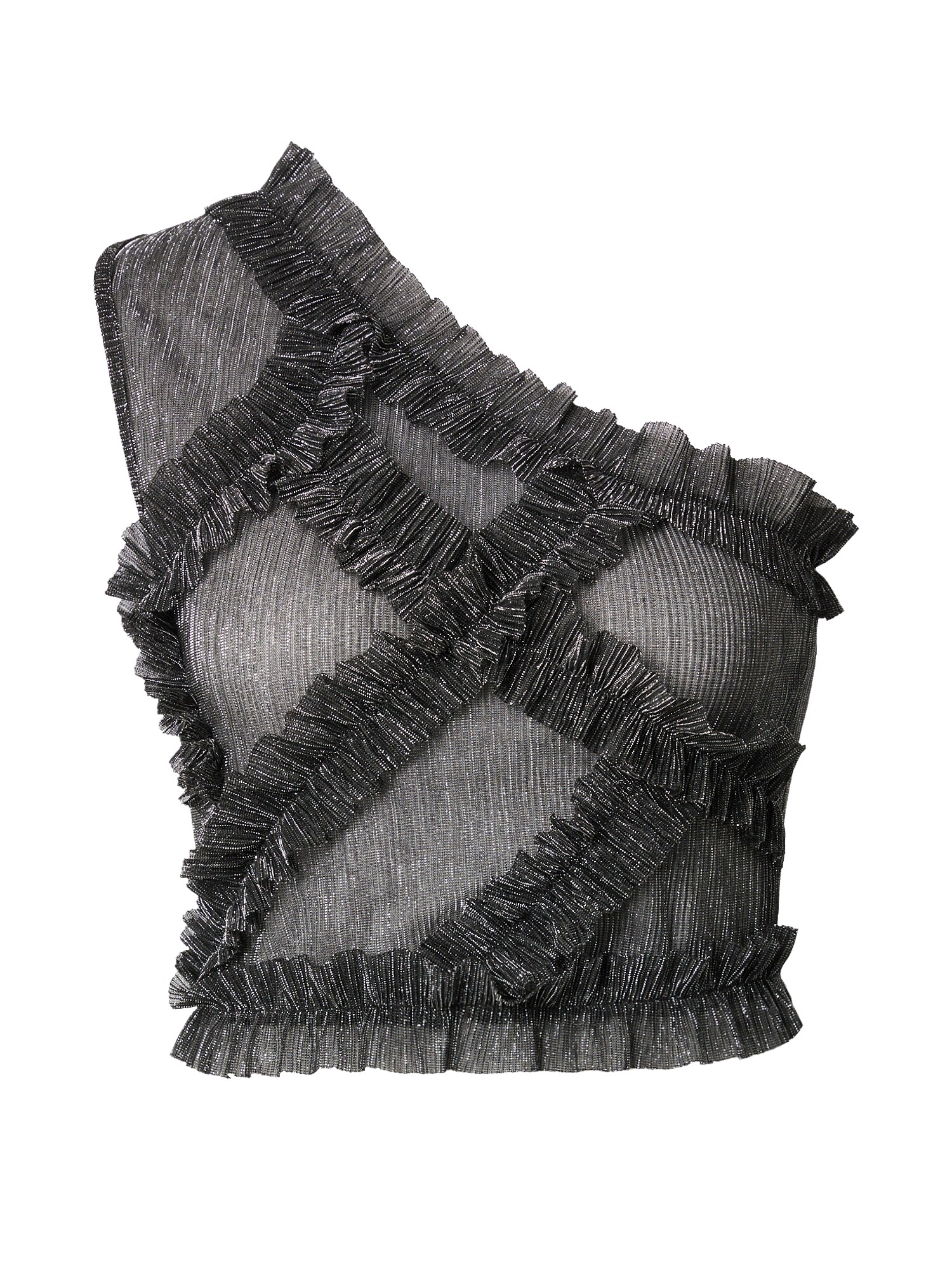 Guido Maria Kretschmer Women Top 'Mara'  čierna / strieborná