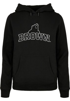 Merchcode Sweatshirt ‘Brown University – Bear’ Zwart / Wit