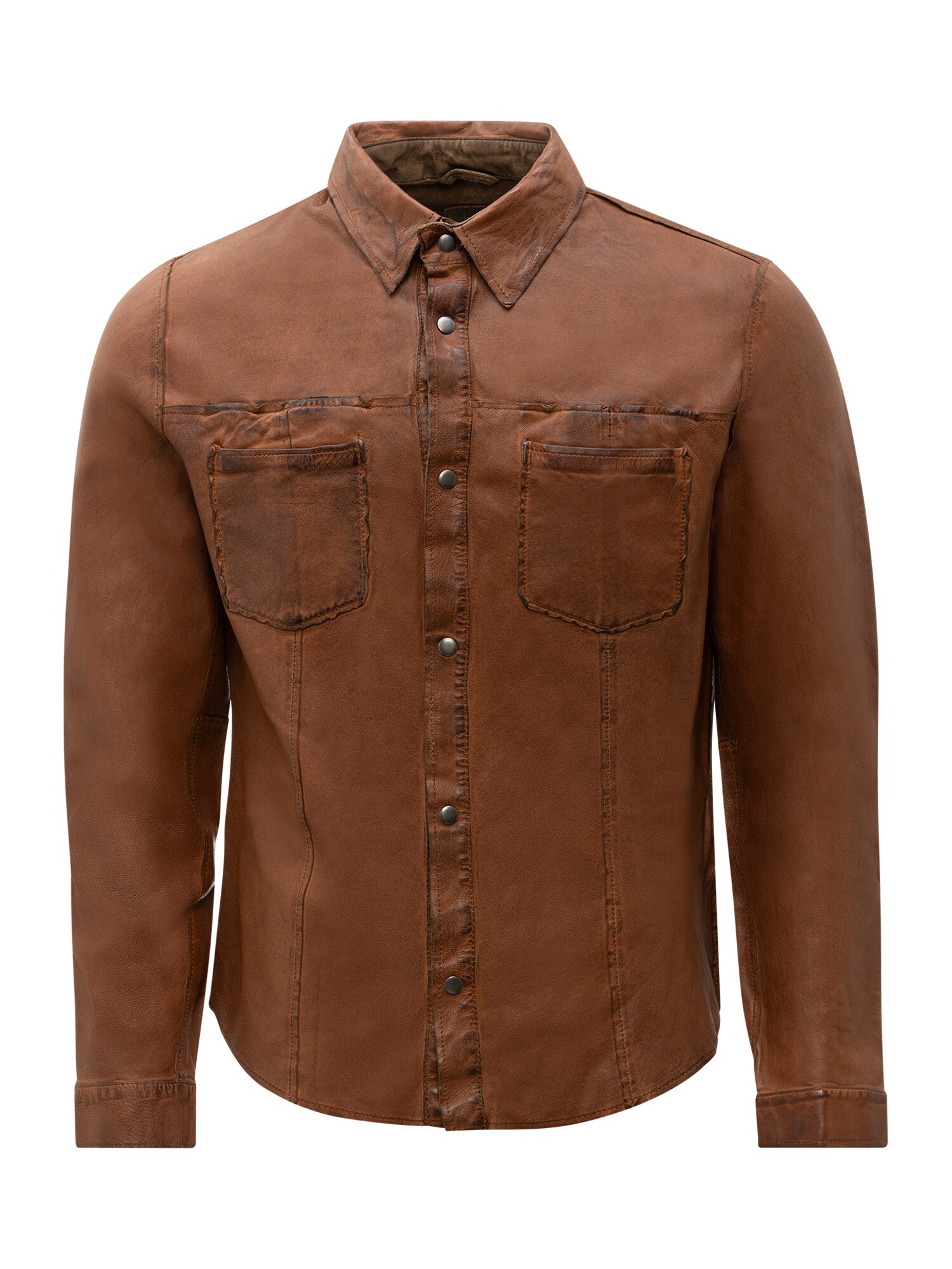 RICANO Camisa 'Das Reverse'  cognac