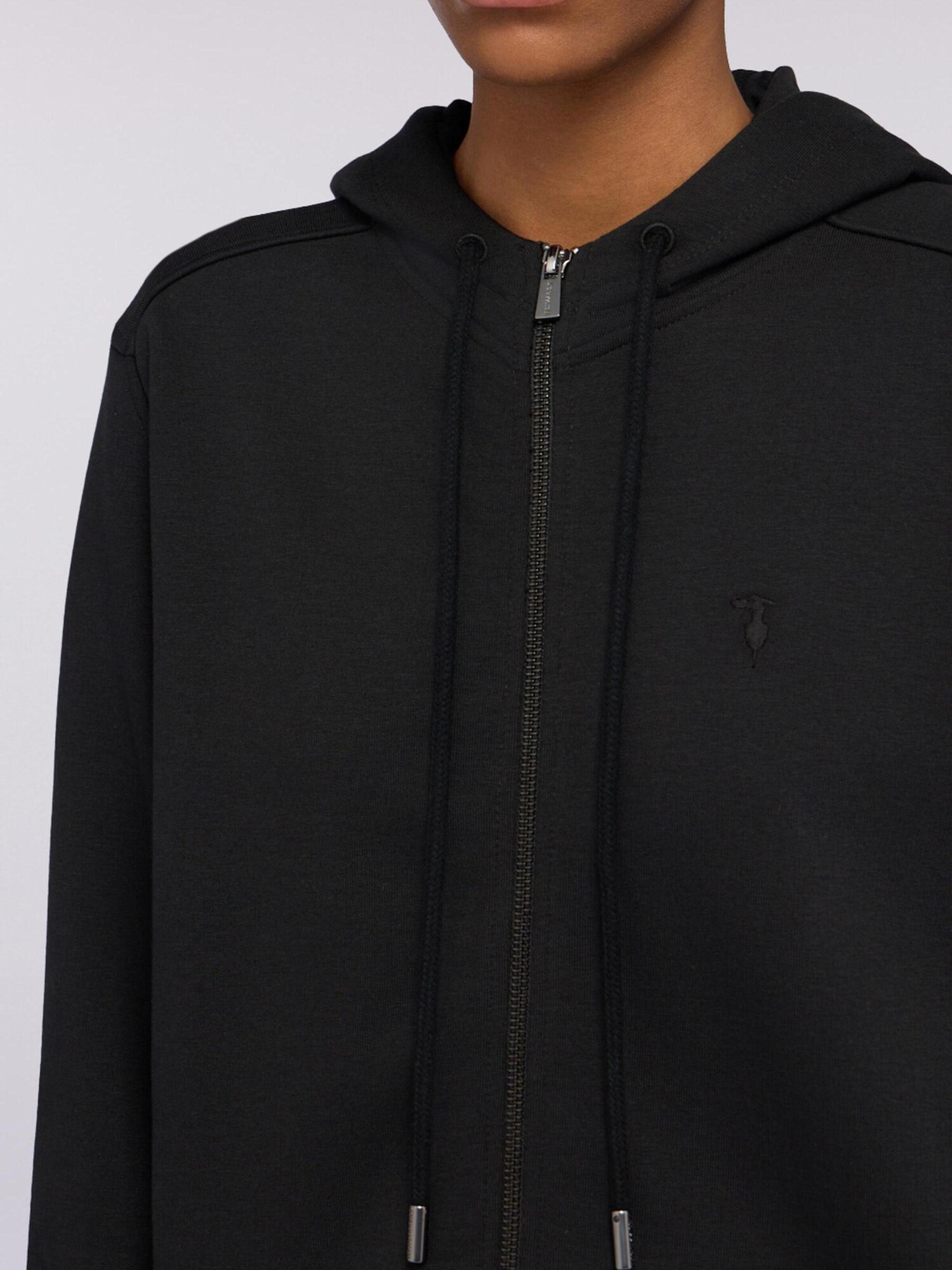Trussardi Sudadera con cremallera  negro – imagen 8