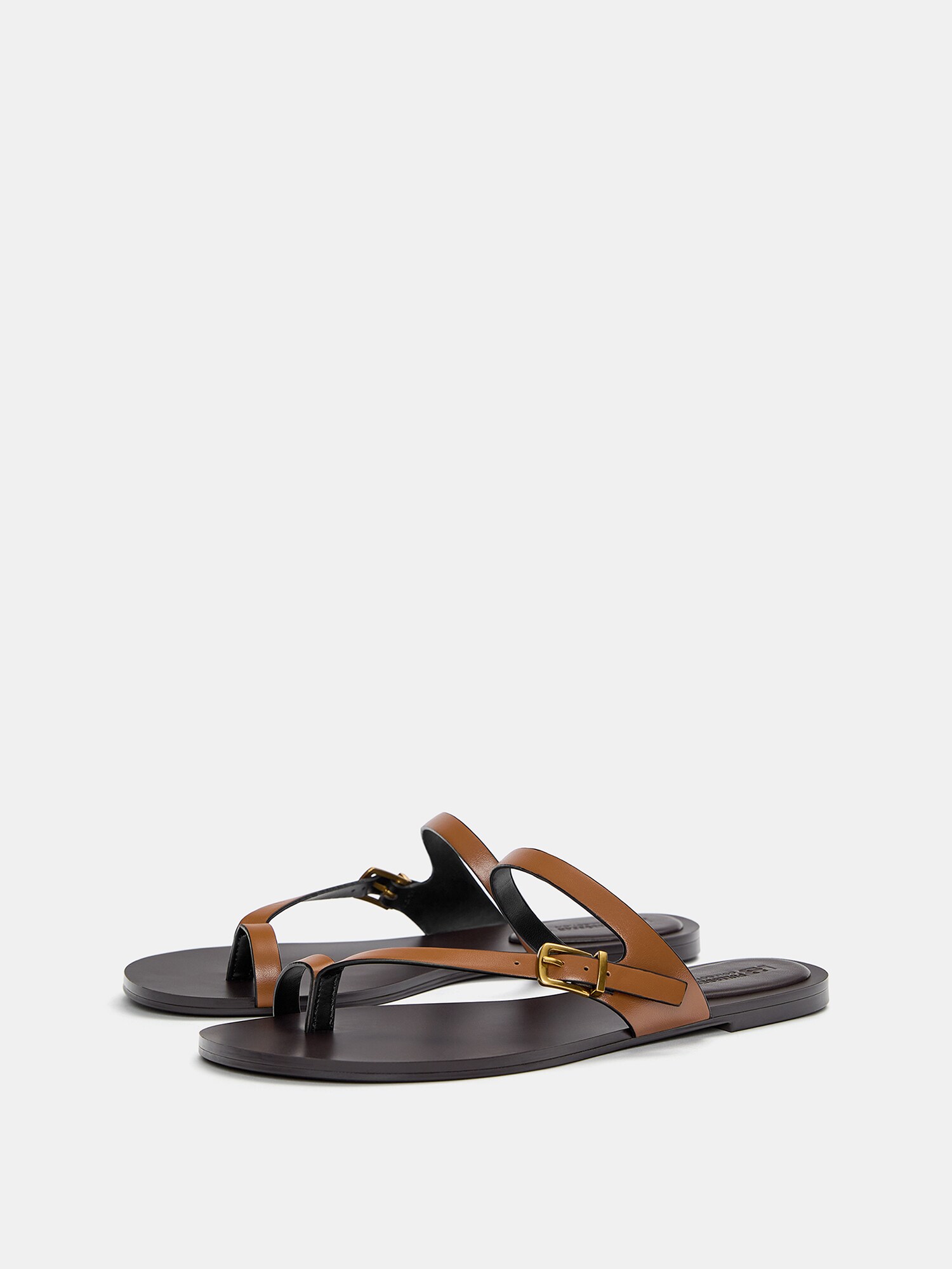 Pull&Bear Žabky hnedá (obrázok 5)