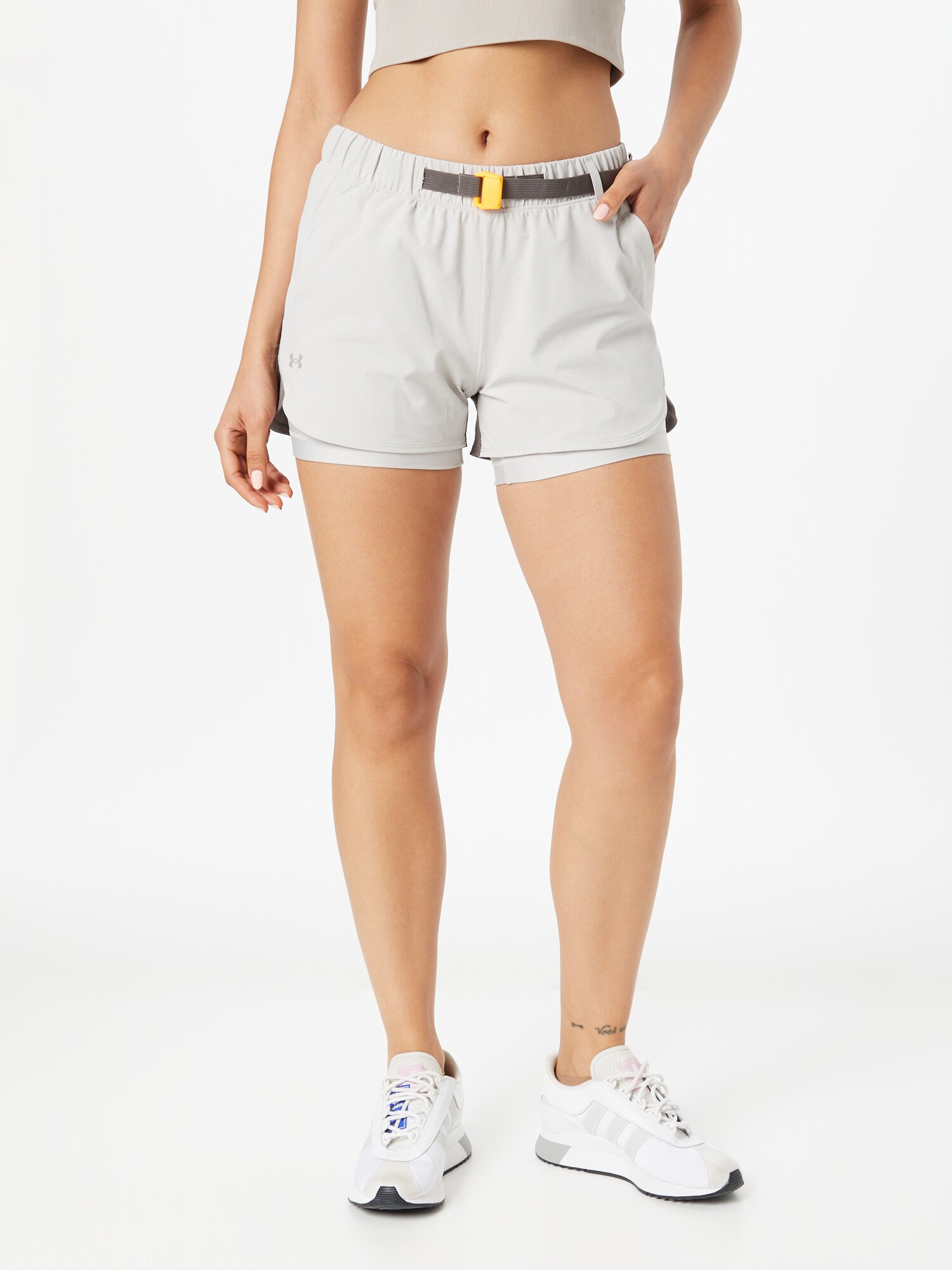 UNDER ARMOUR Sportnadrágok 'Terrain'  sárga / szürke / sötétszürke termék 2. képe