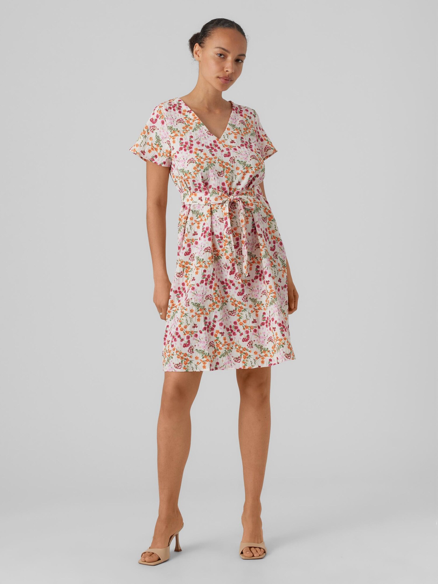 VERO MODA Ruha  fűzöld / narancs / málna / fehér termék 2. képe