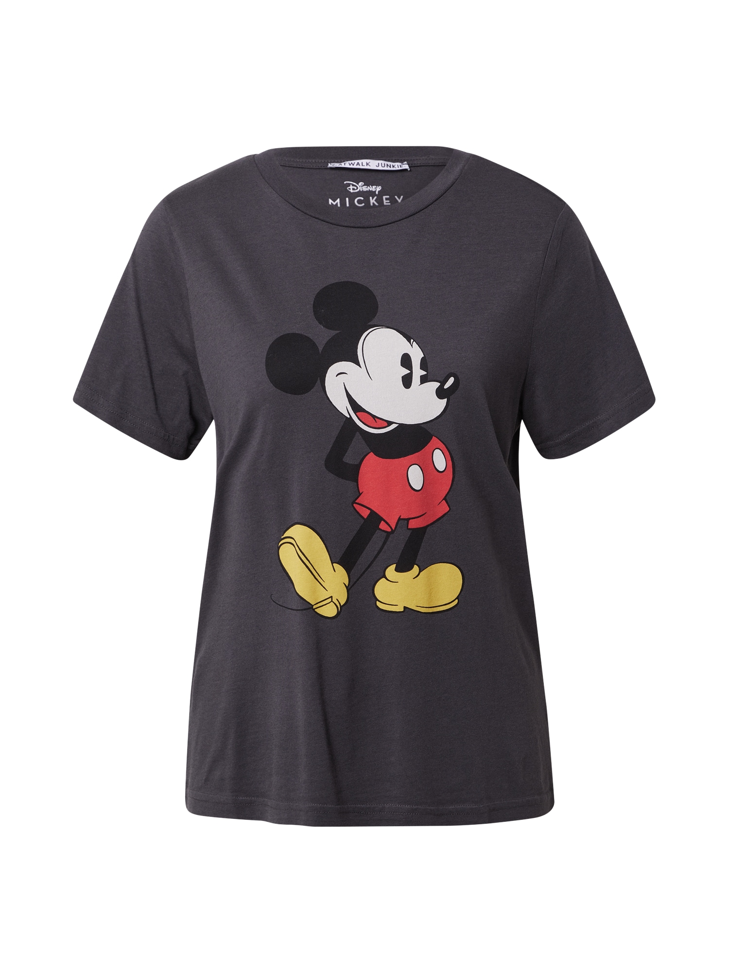 CATWALK JUNKIE Marškinėliai 'Mickey' antracito spalva / juoda / geltona / raudona / balta