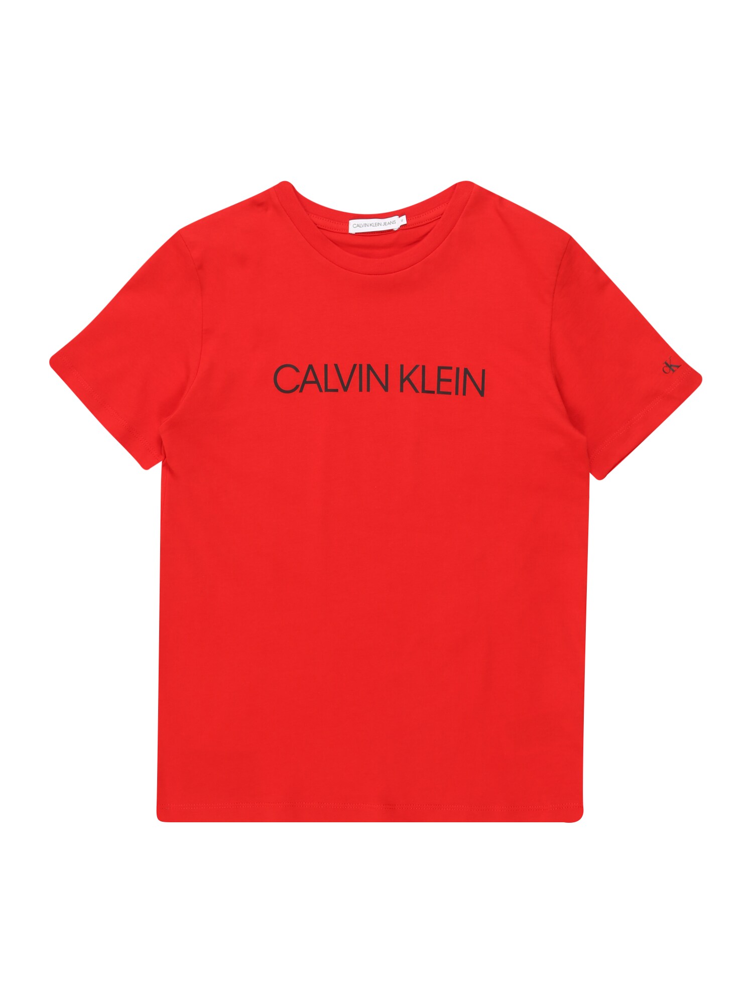 Calvin Klein Jeans Marškinėliai  tamsiai mėlyna / šviesiai raudona