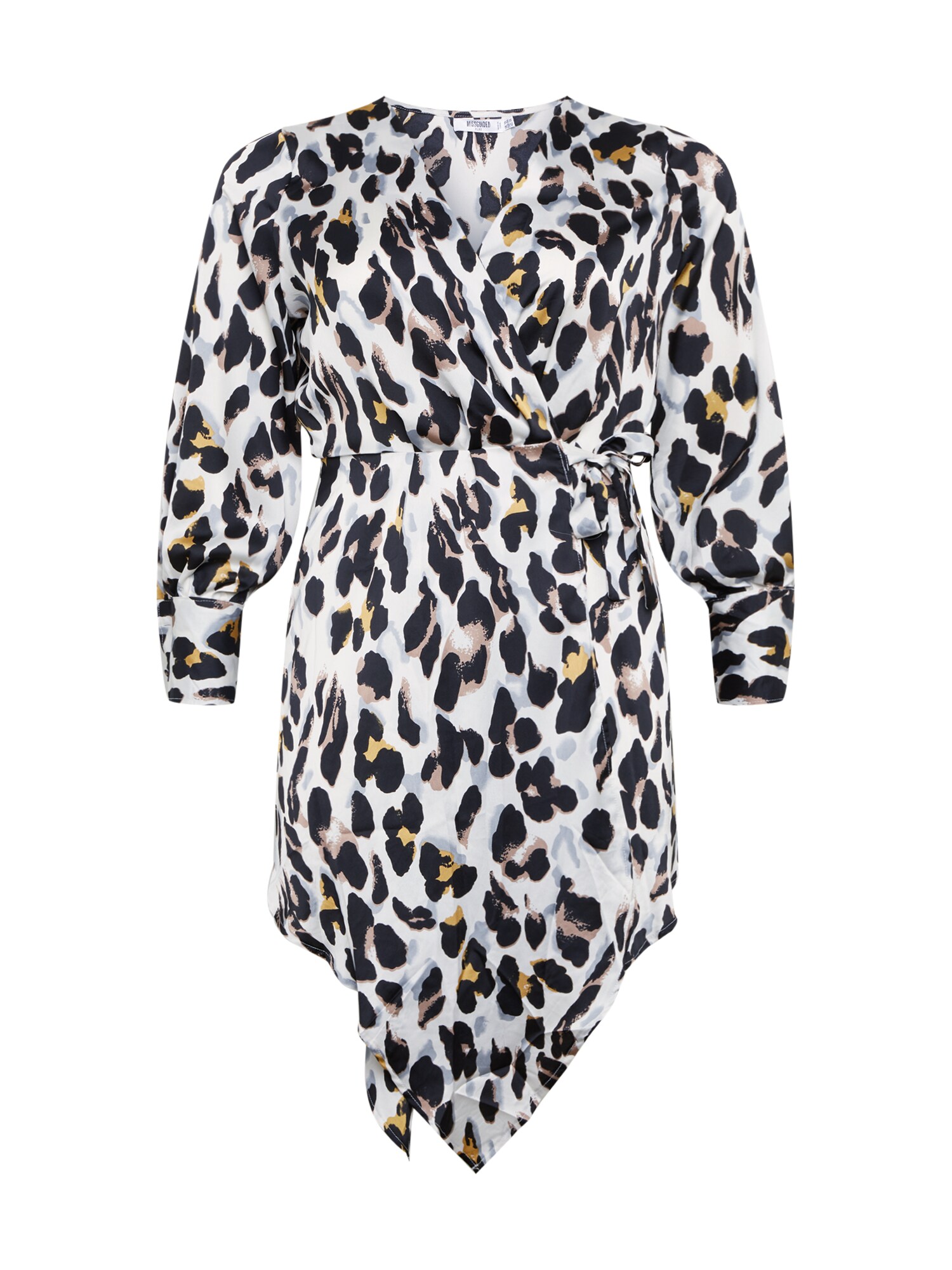 Missguided Plus Suknelė  balta / juoda / geltona